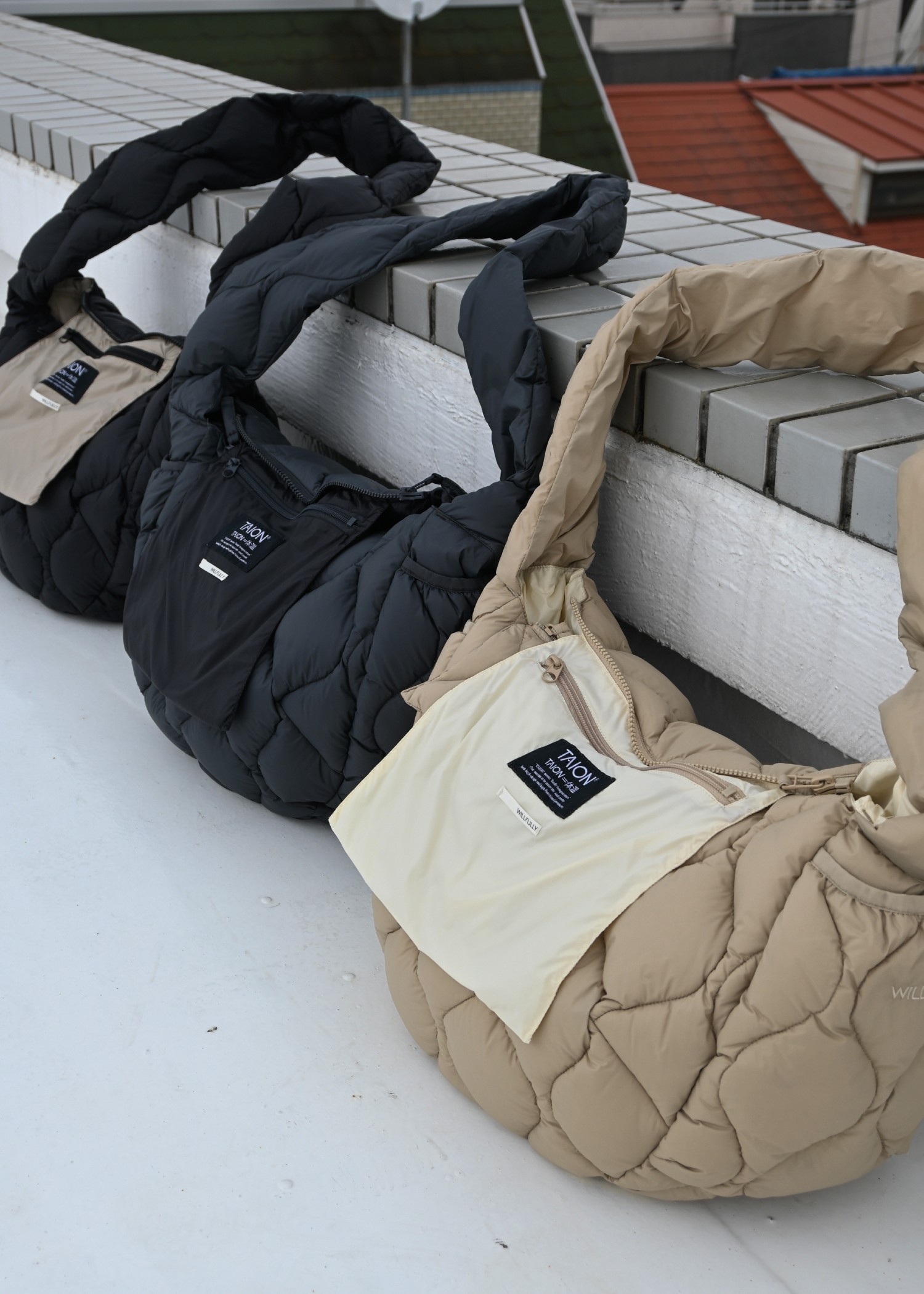 【TAION × WILLFULLY】quilting shoulder down bag
