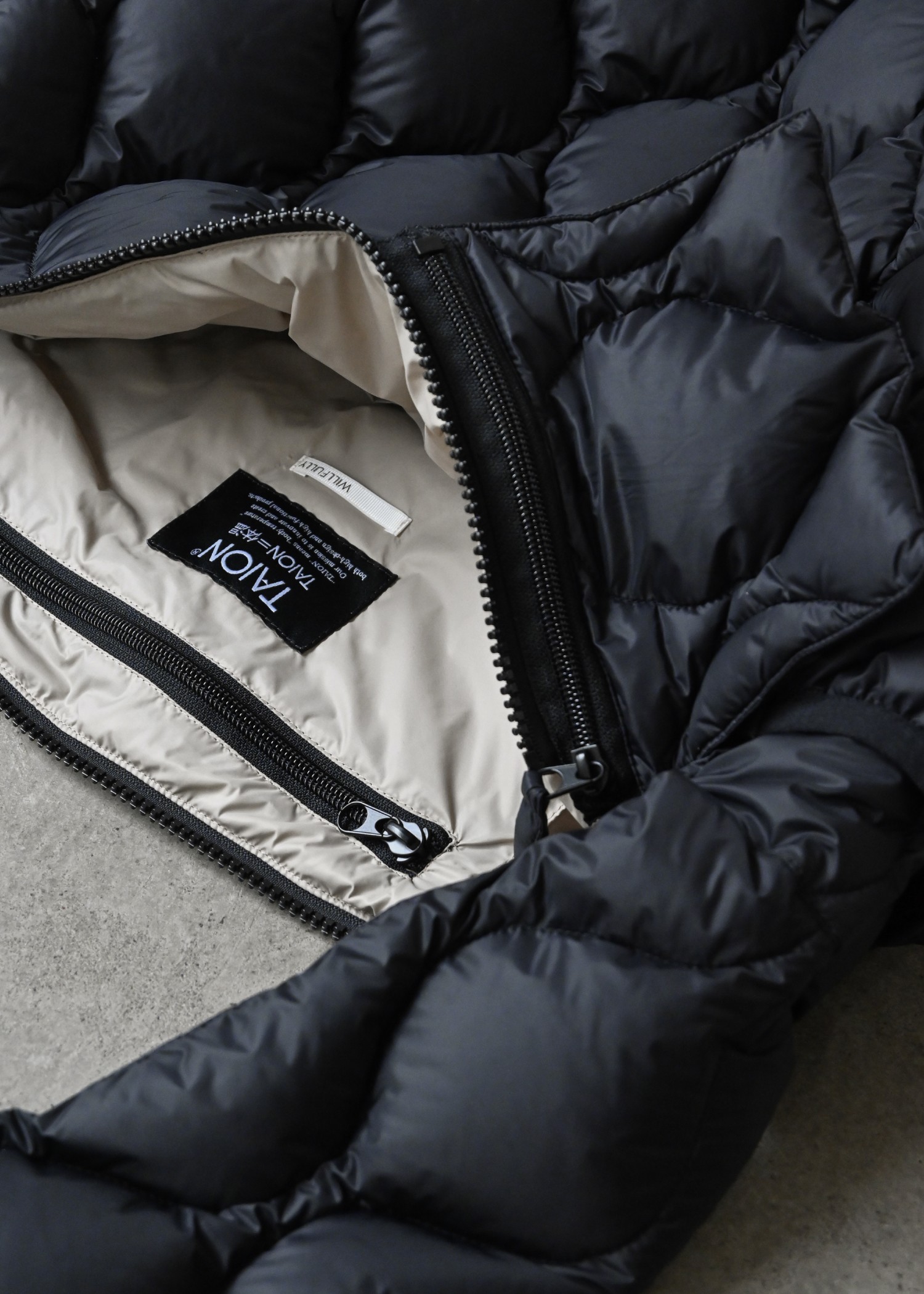 【TAION × WILLFULLY】quilting shoulder down bag