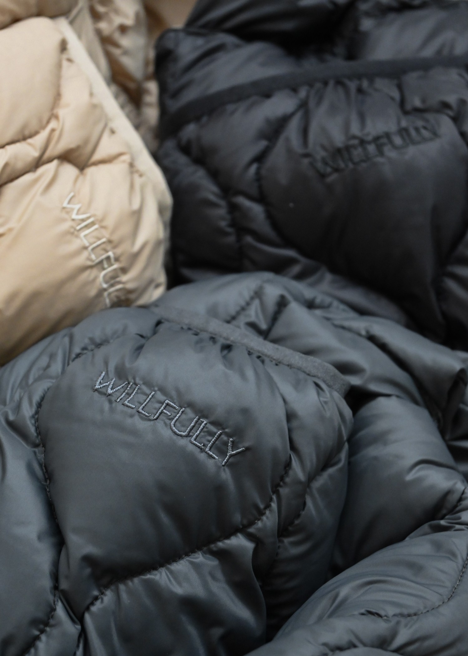 【TAION × WILLFULLY】quilting shoulder down bag