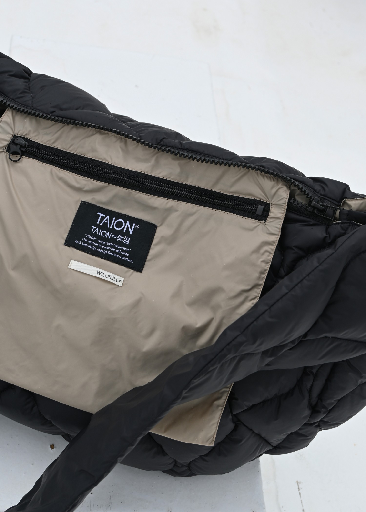 【TAION × WILLFULLY】quilting shoulder down bag