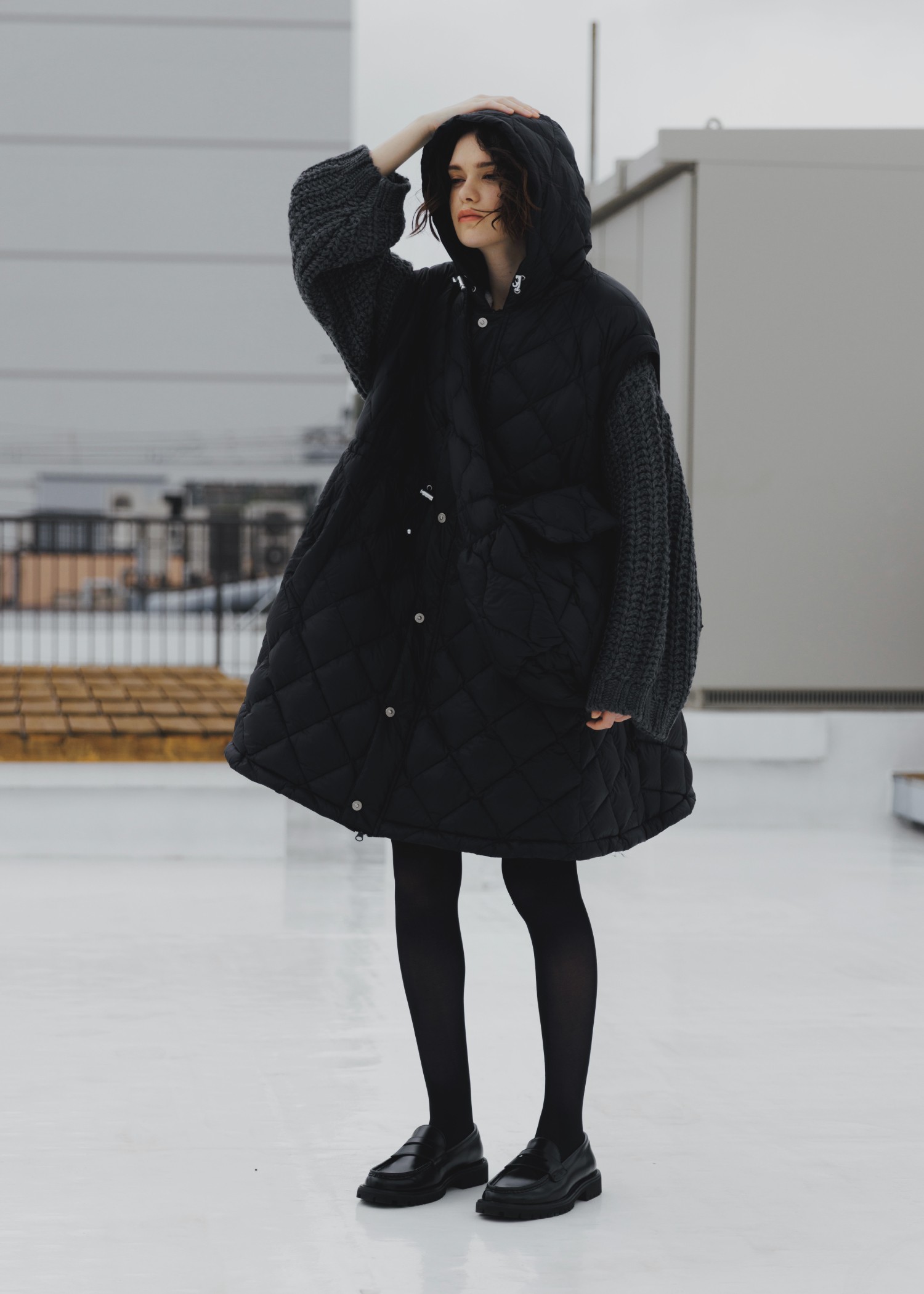 【TAION × WILLFULLY】quilting shoulder down bag