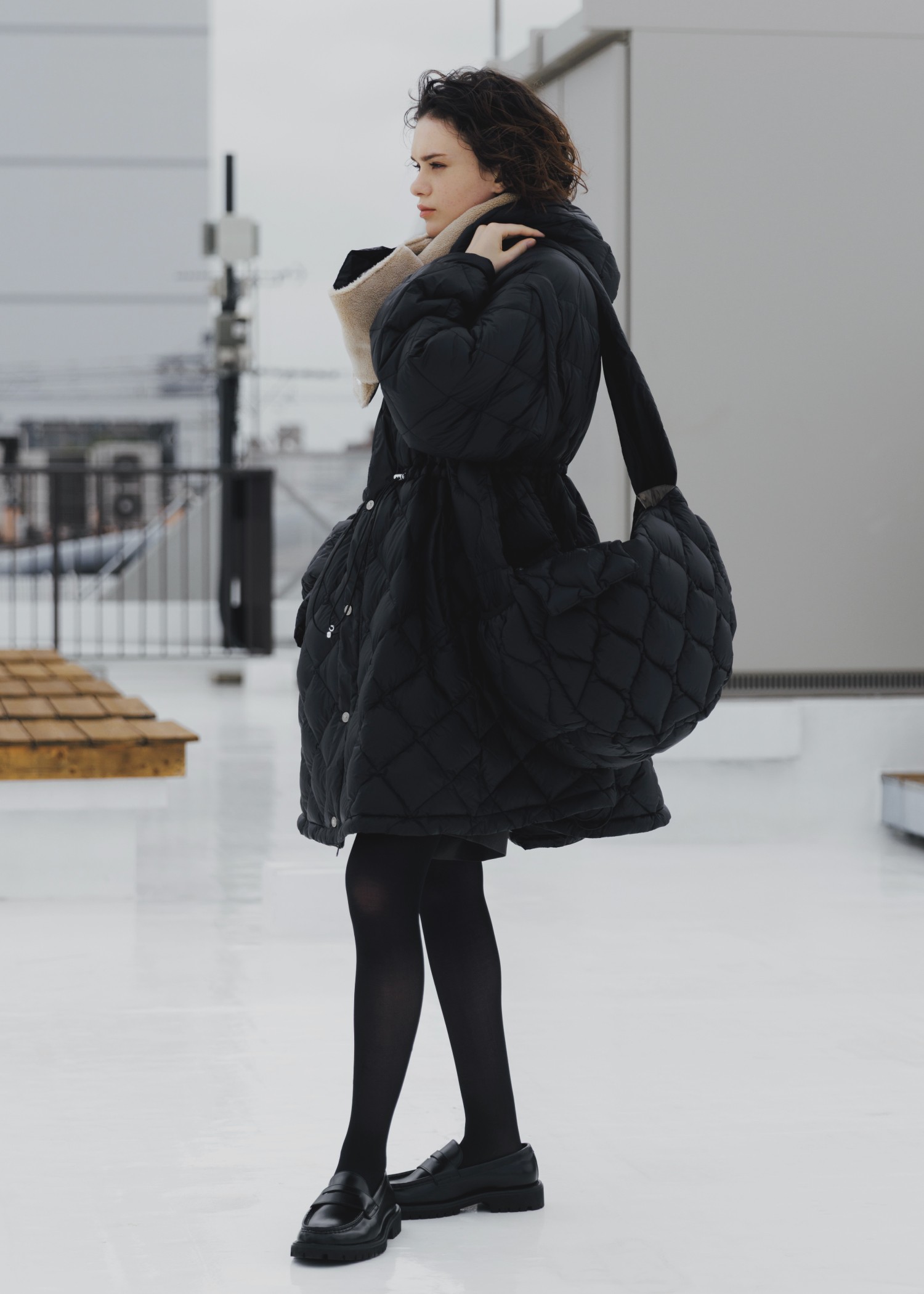 【TAION × WILLFULLY】quilting shoulder down bag