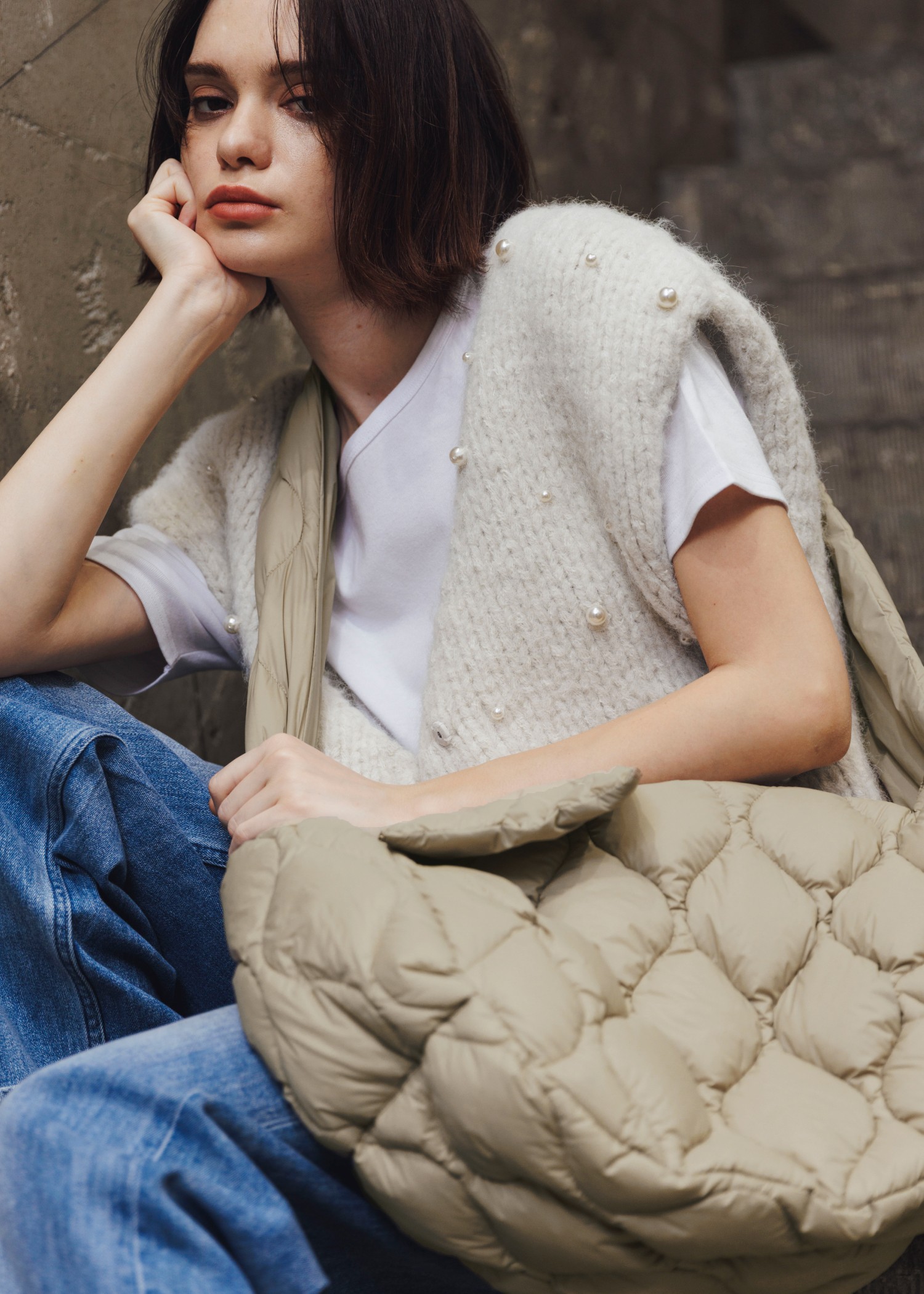 【TAION × WILLFULLY】quilting shoulder down bag