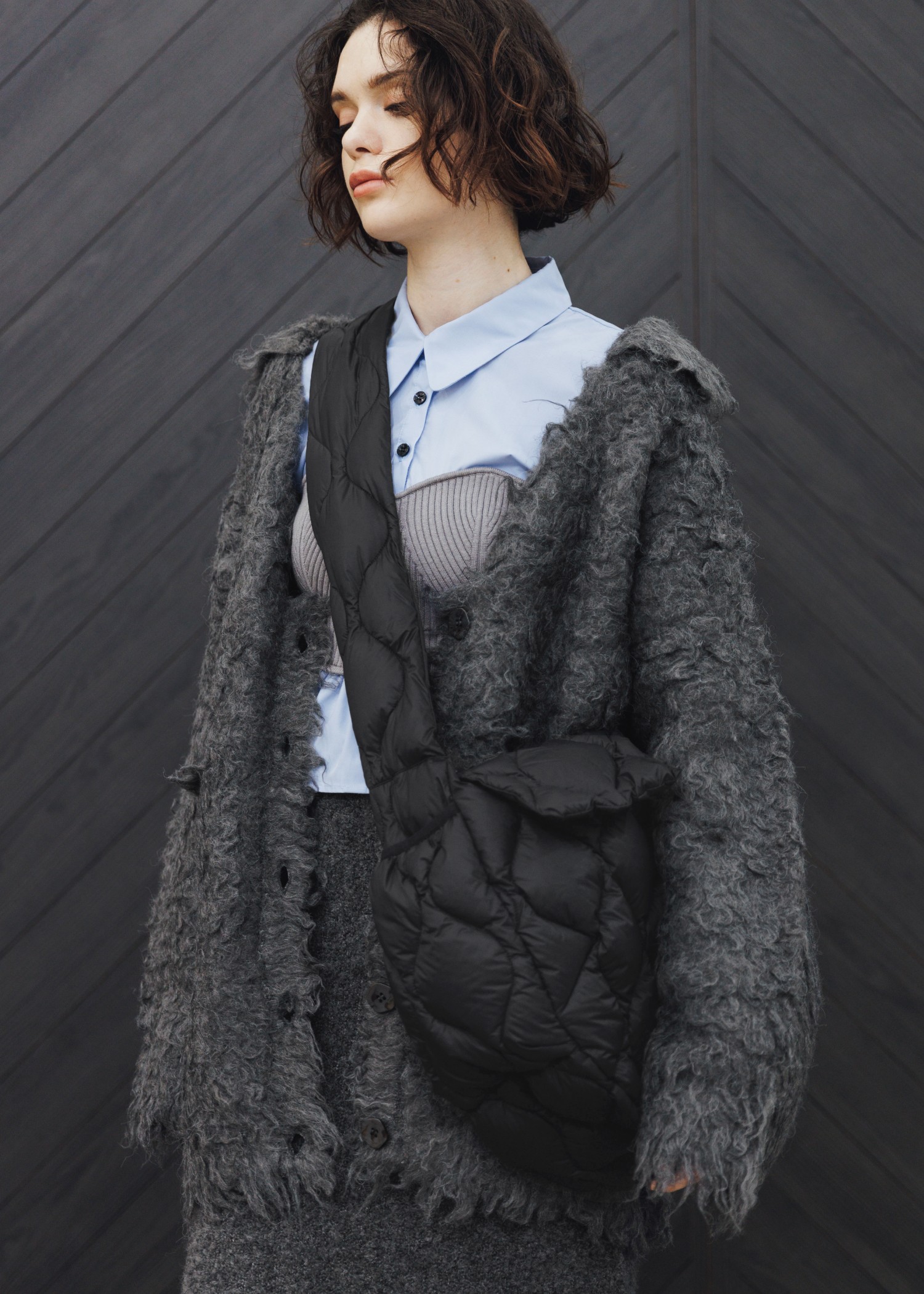 【TAION × WILLFULLY】quilting shoulder down bag
