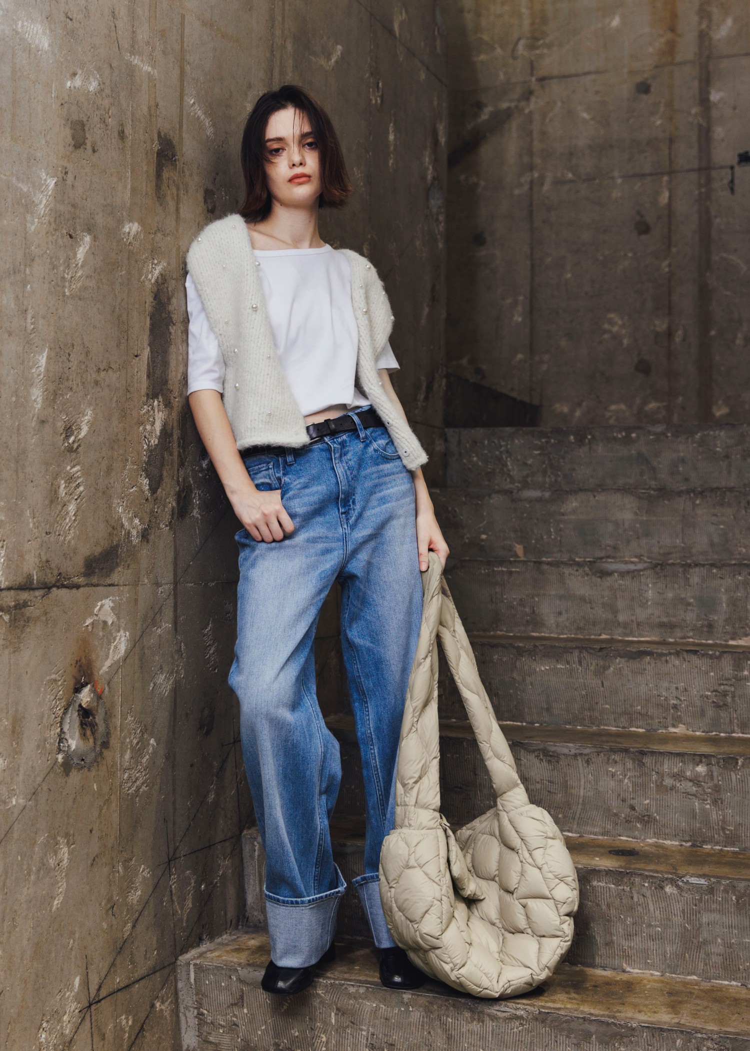 【TAION × WILLFULLY】quilting shoulder down bag