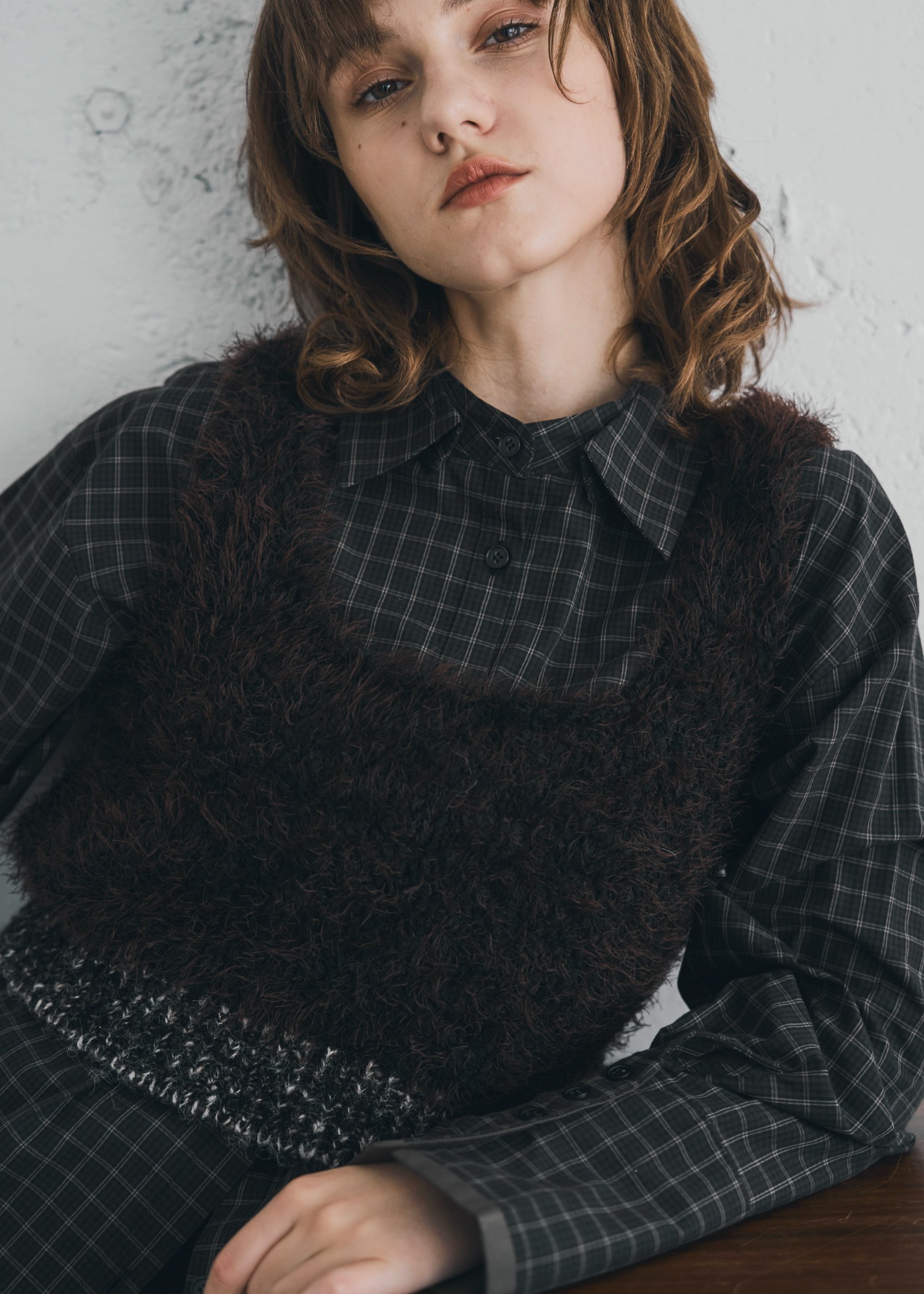 fancy yarn knit tank