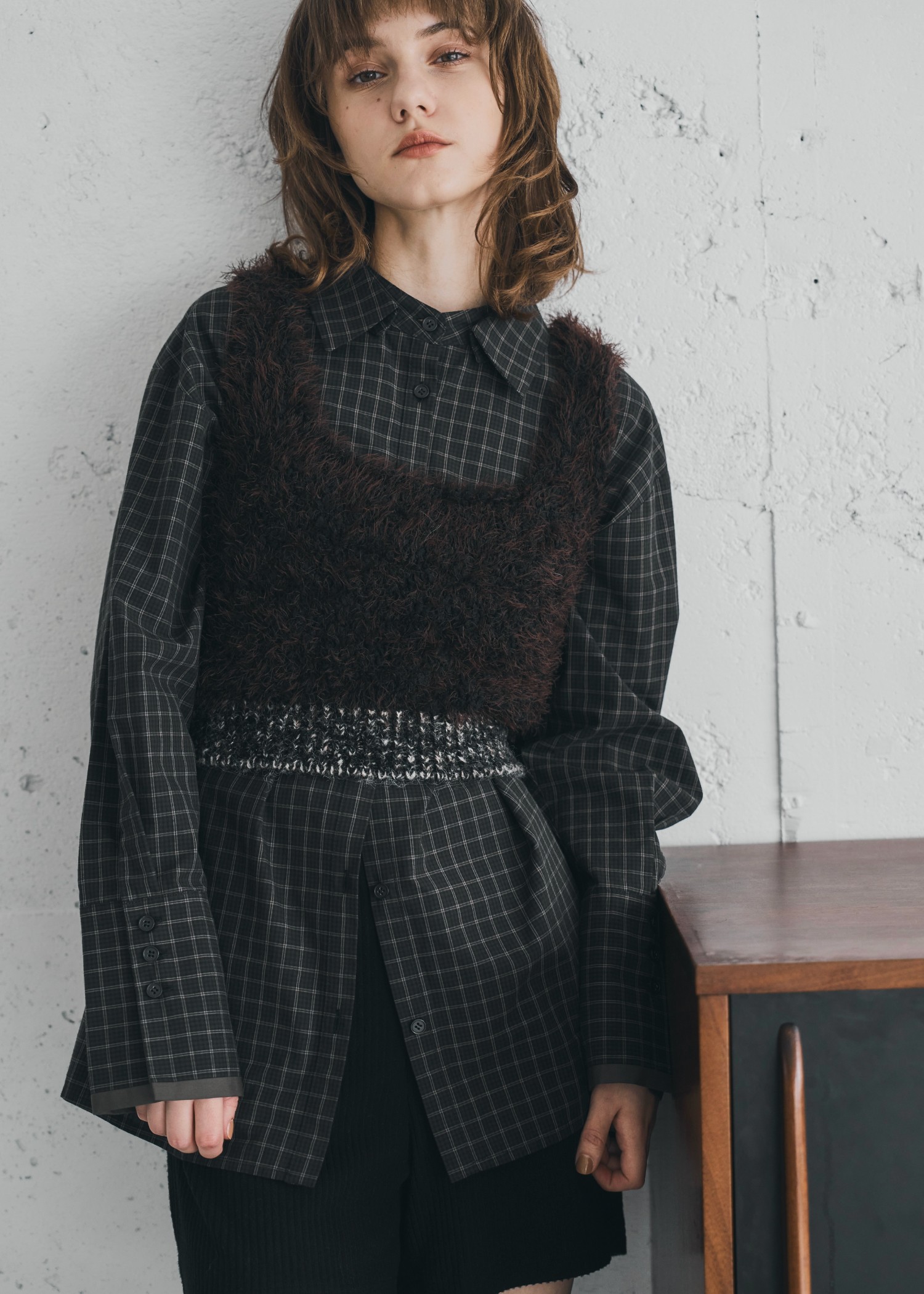 fancy yarn knit tank