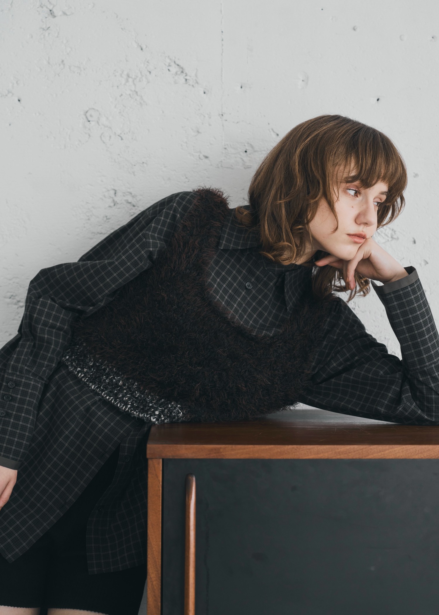 fancy yarn knit tank