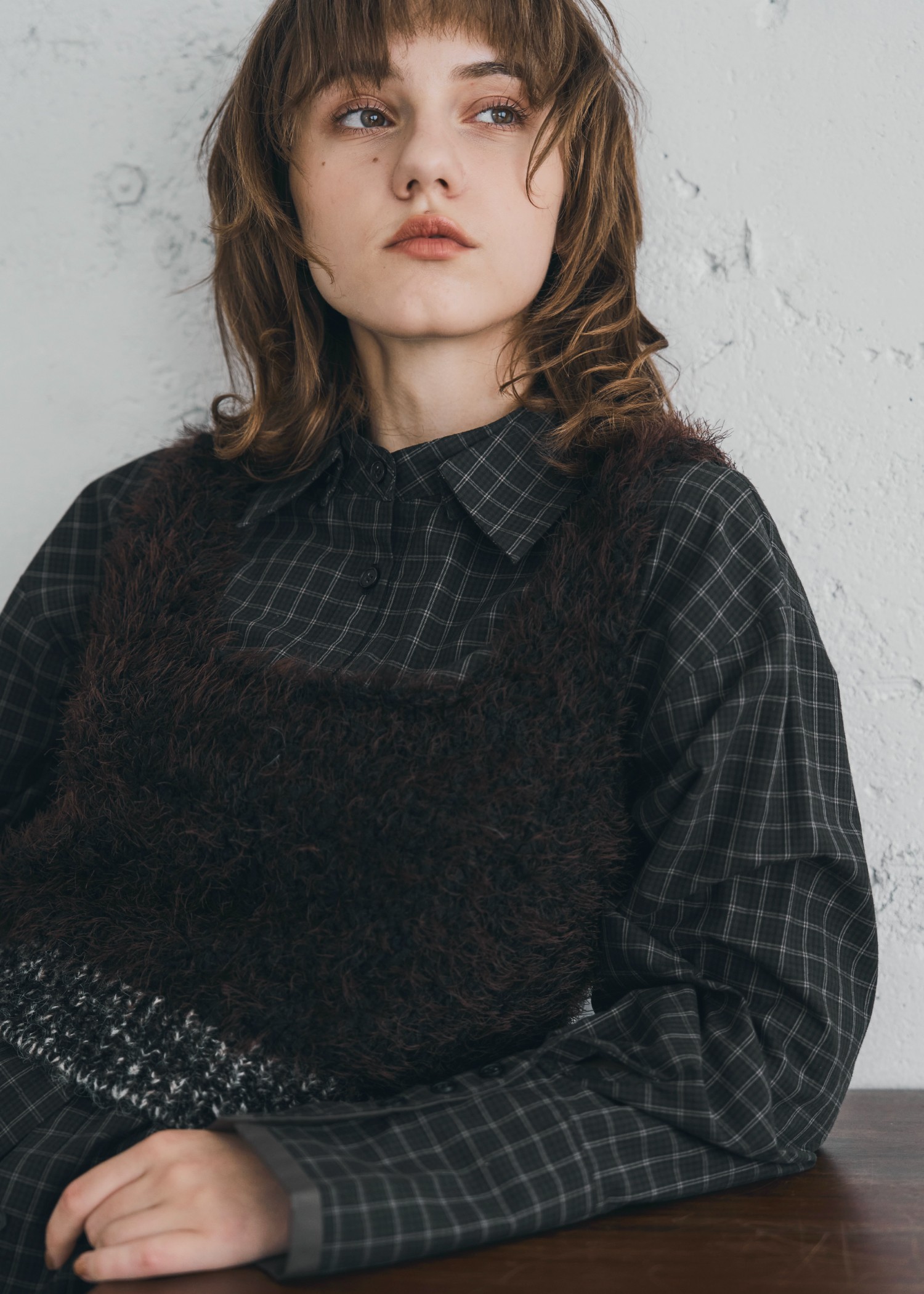 fancy yarn knit tank