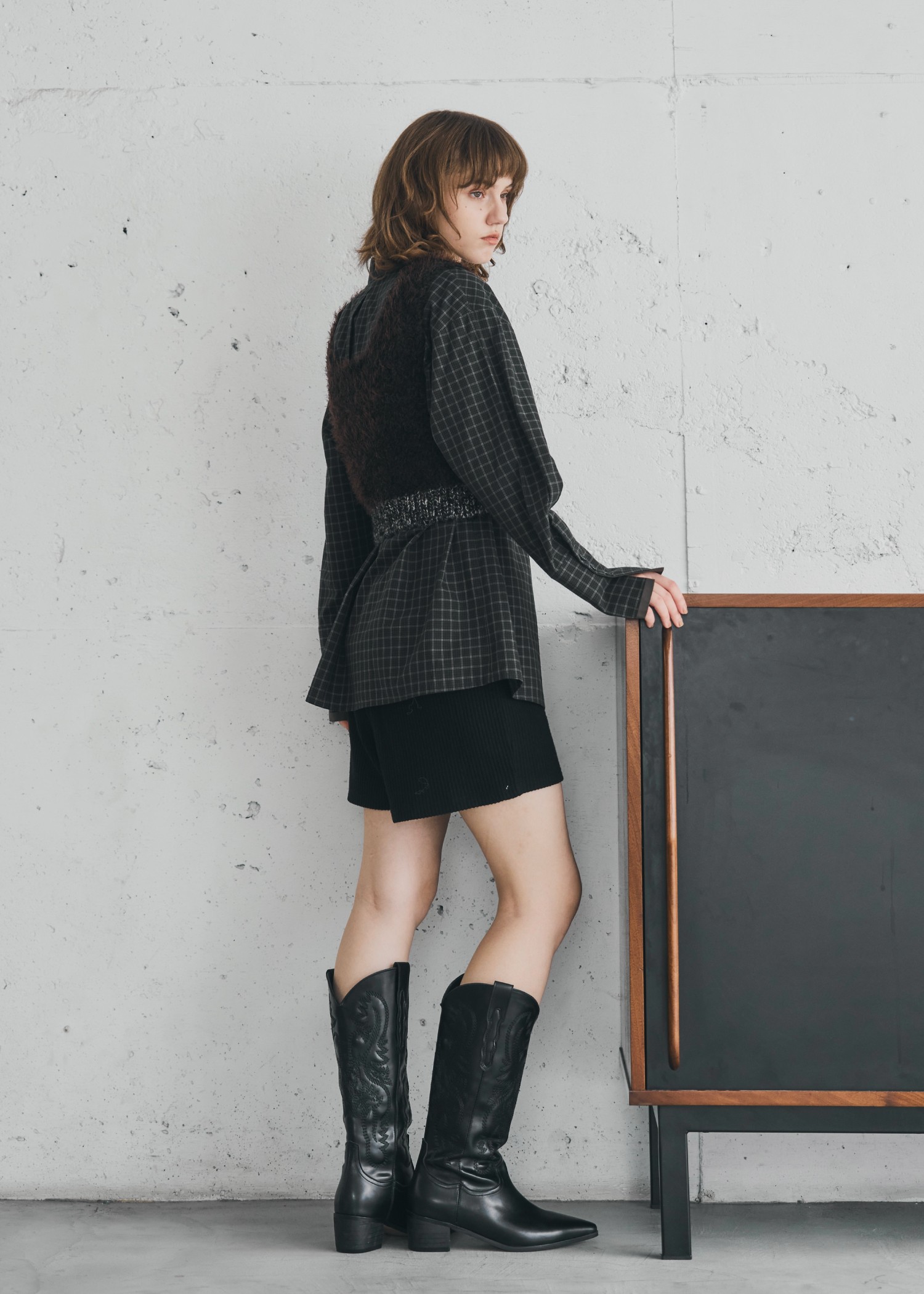 fancy yarn knit tank