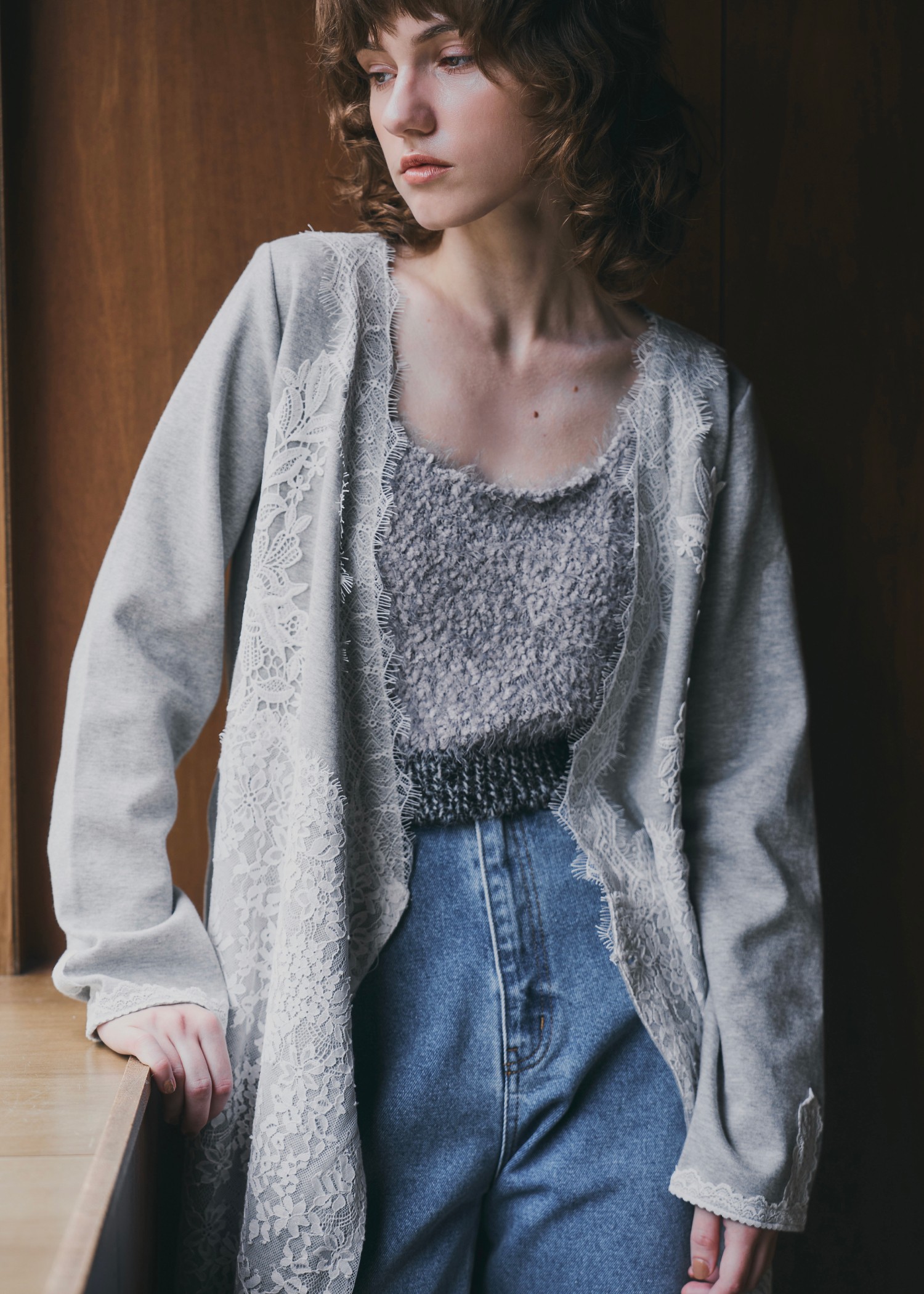 fancy yarn knit tank