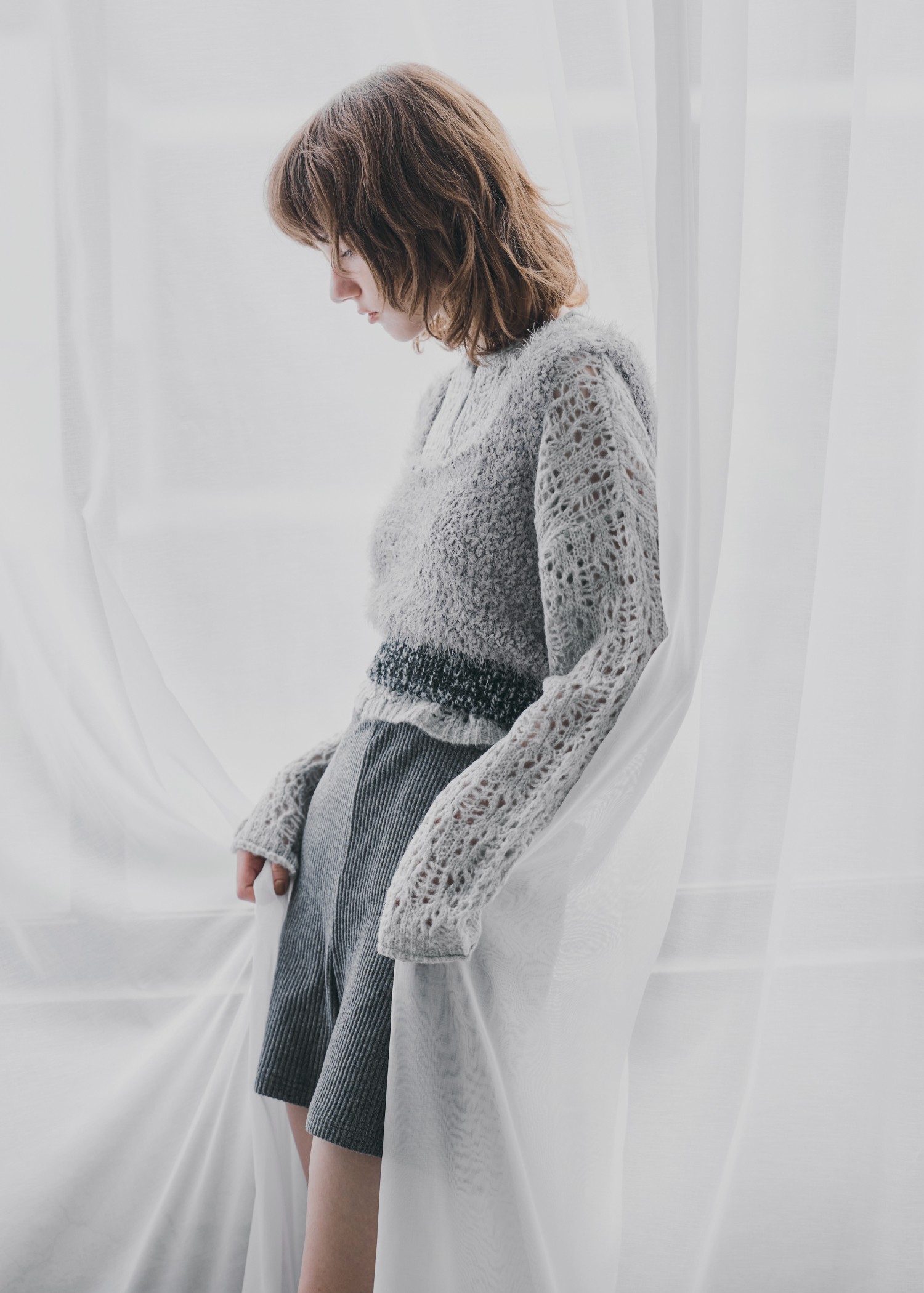 fancy yarn knit tank