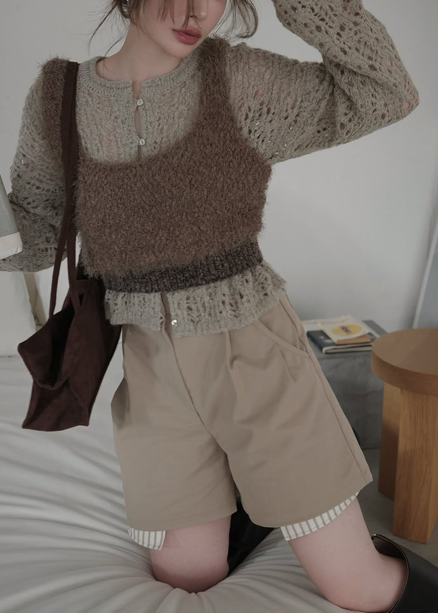 fancy yarn knit tank