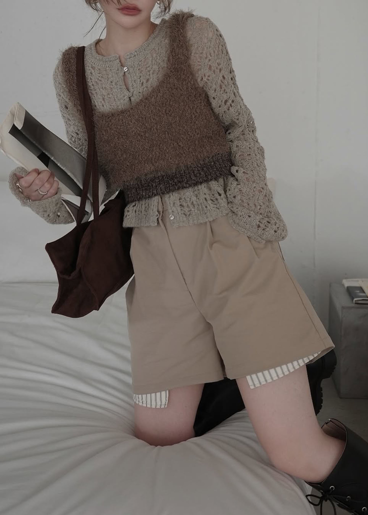 fancy yarn knit tank