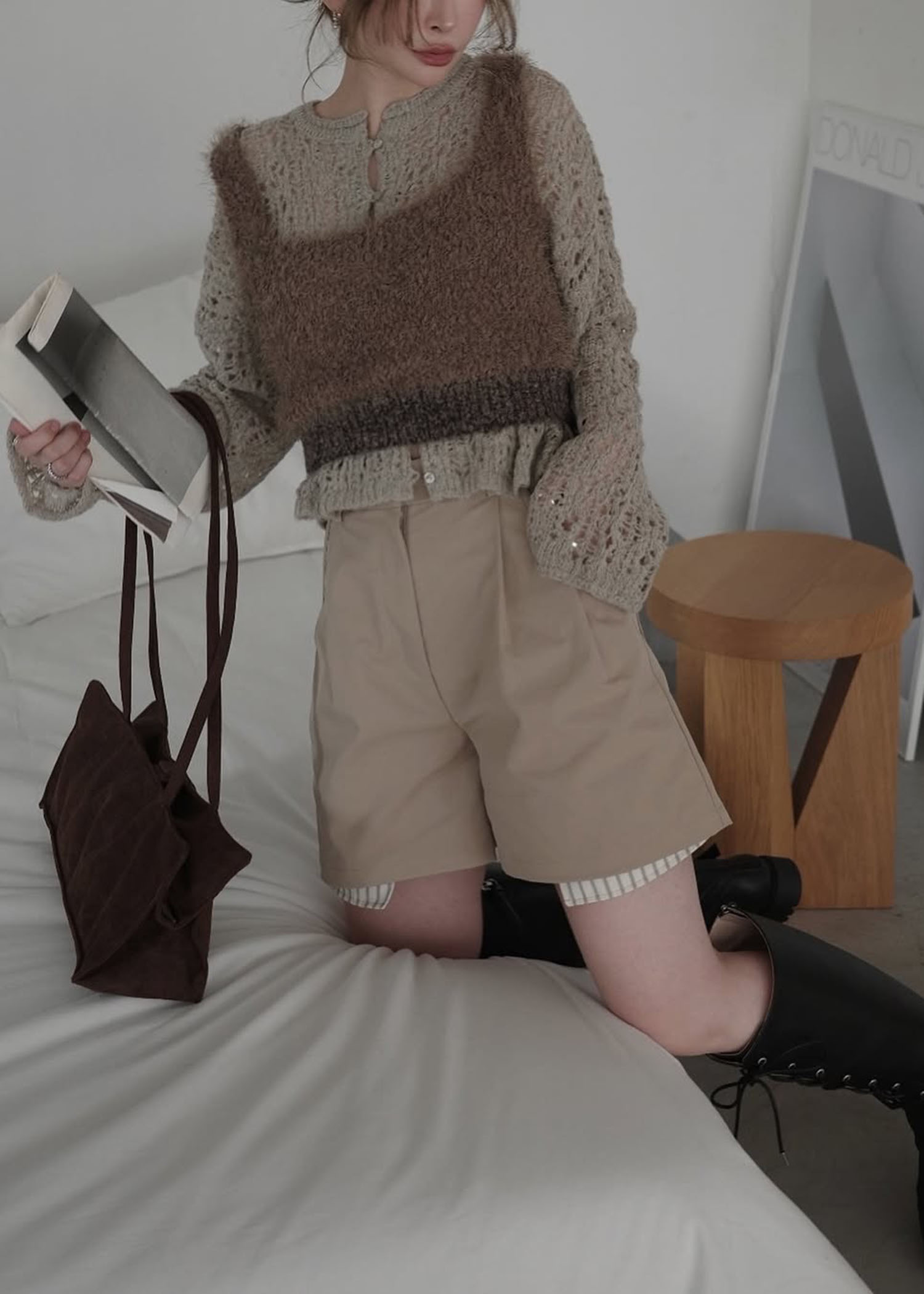 fancy yarn knit tank