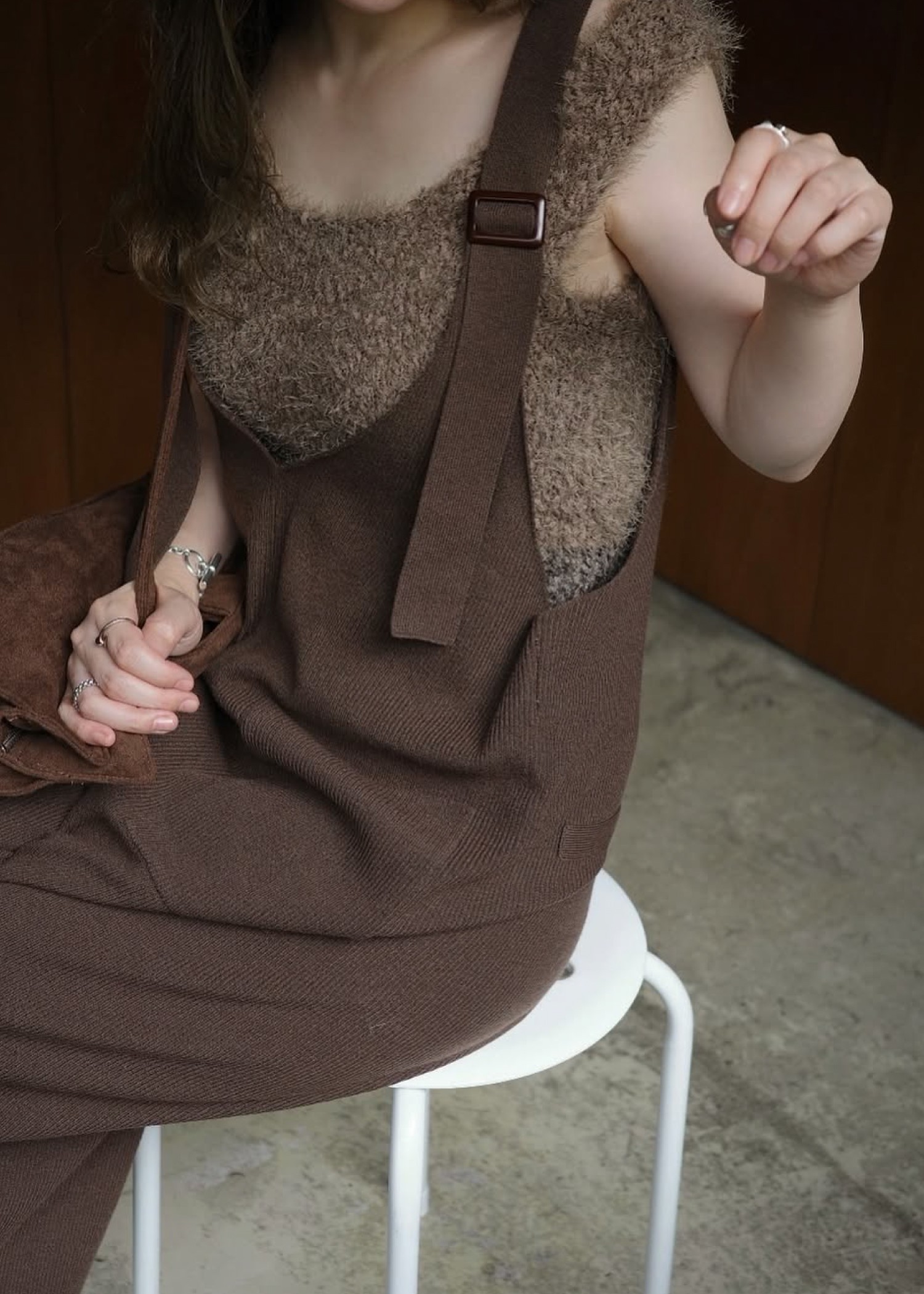 fancy yarn knit tank