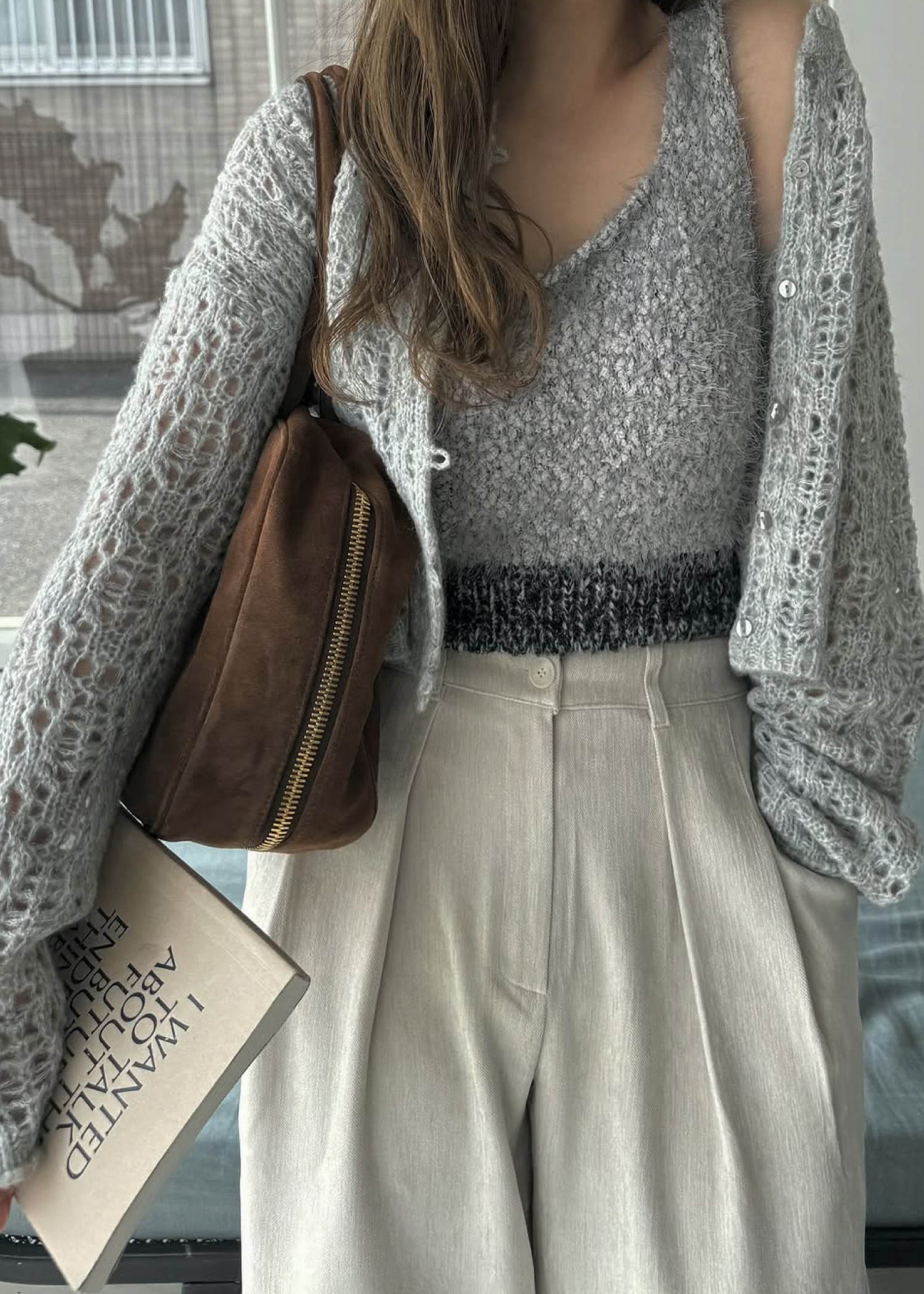 fancy yarn knit tank