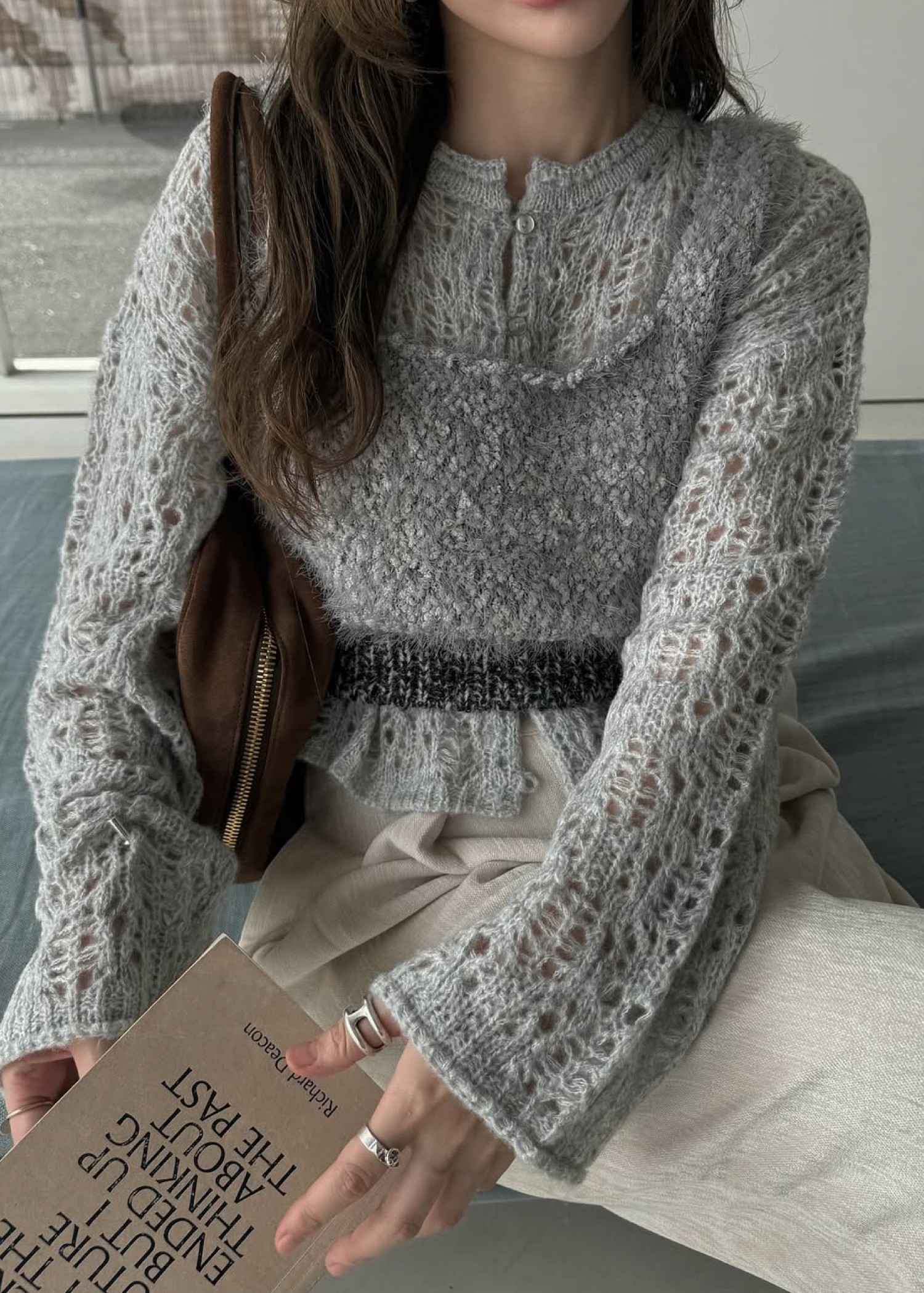 fancy yarn knit tank