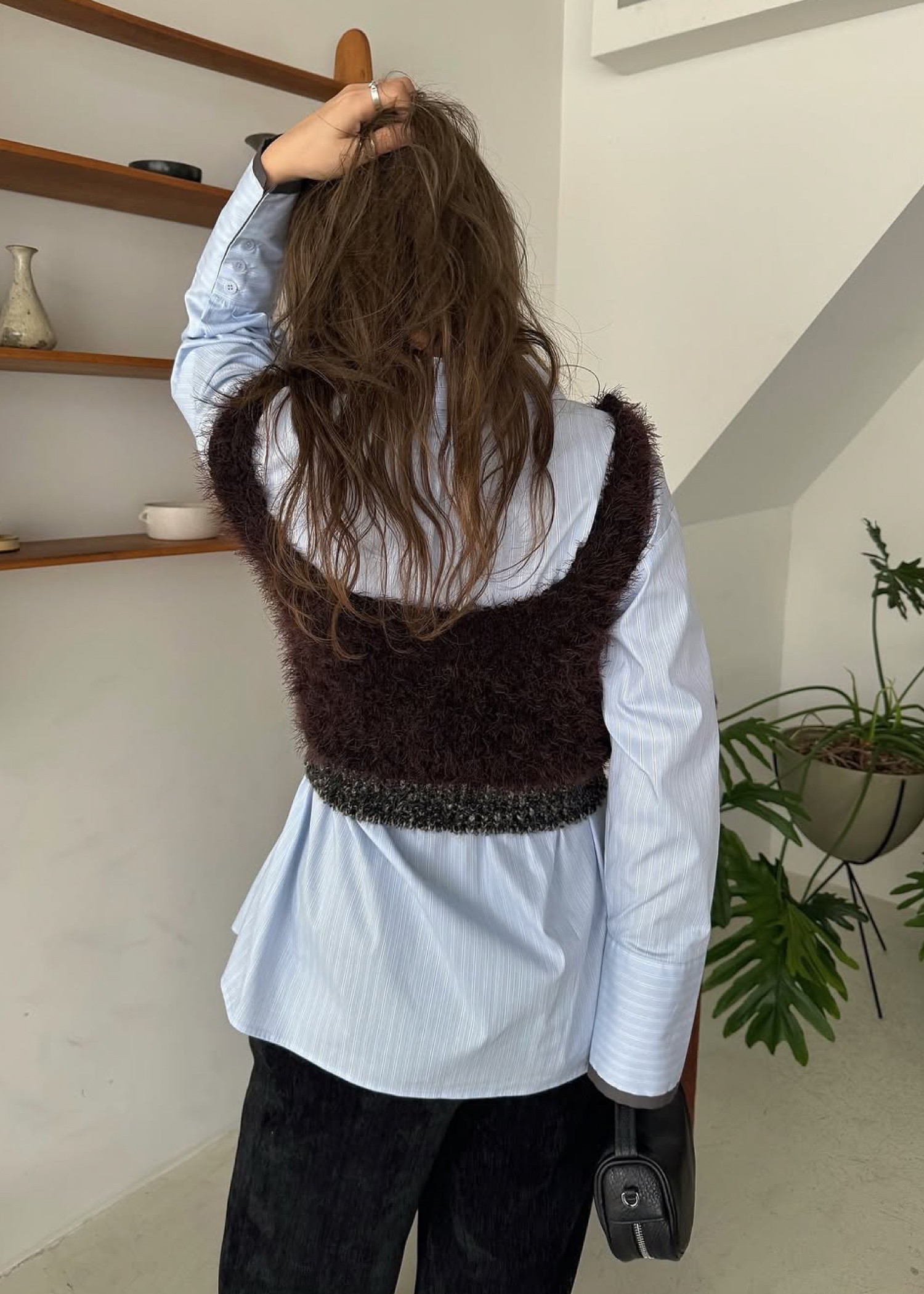 fancy yarn knit tank