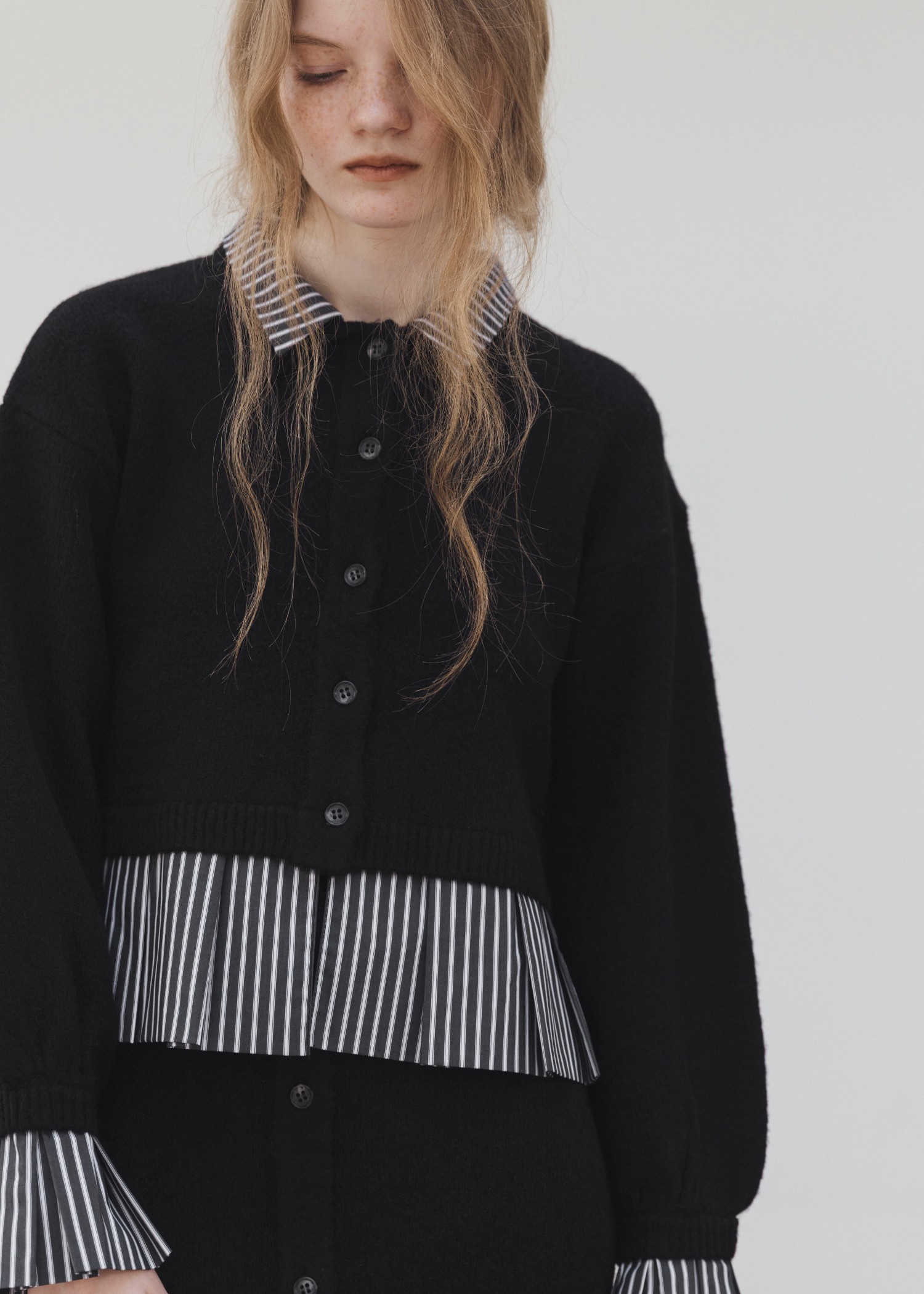 トップス shirt docking frill cuffs knit CD WILLFULLY official web store（ウィルフリーコウシキツウハン
