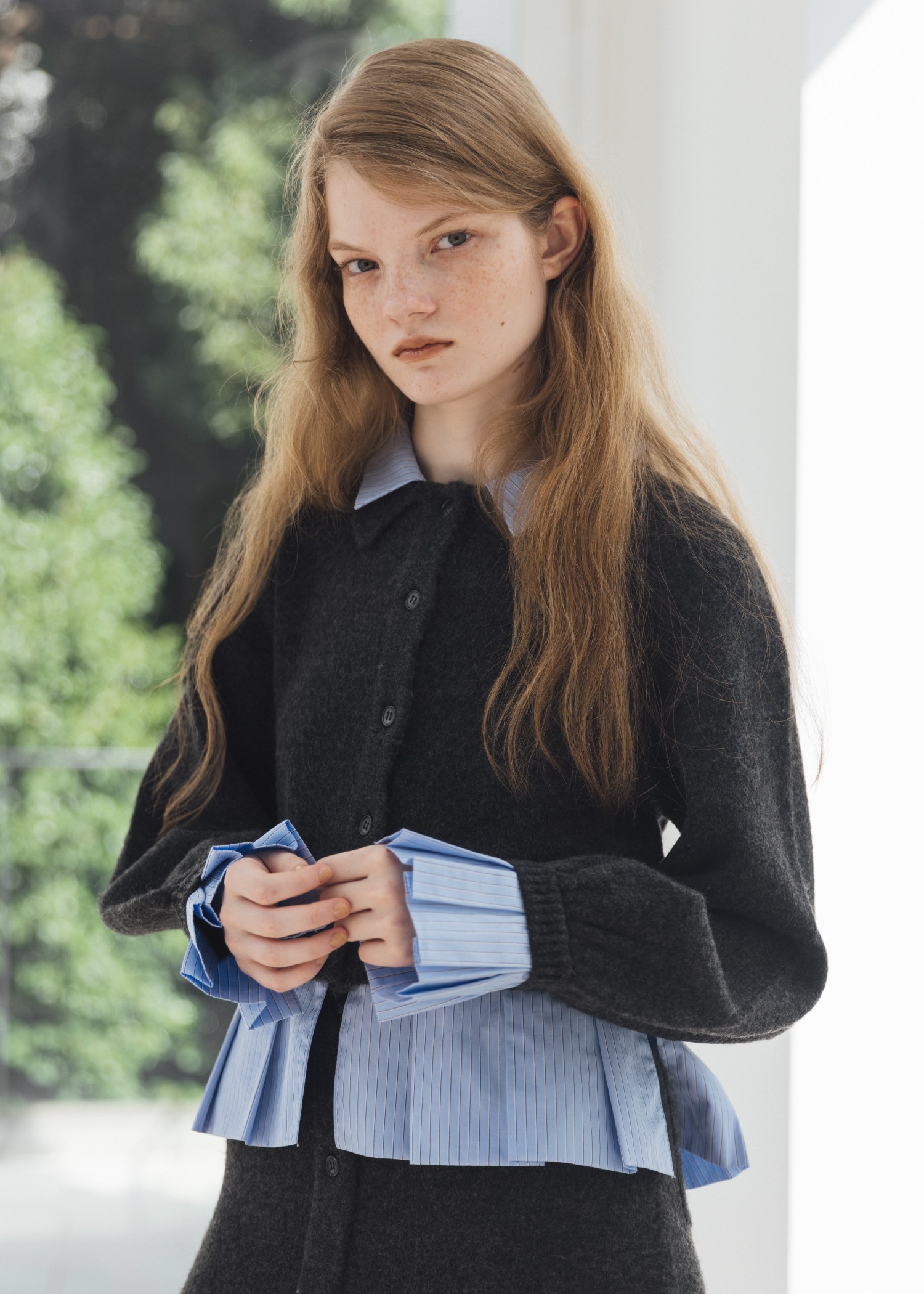 トップス shirt docking frill cuffs knit CD WILLFULLY official web store（ウィルフリーコウシキツウハン