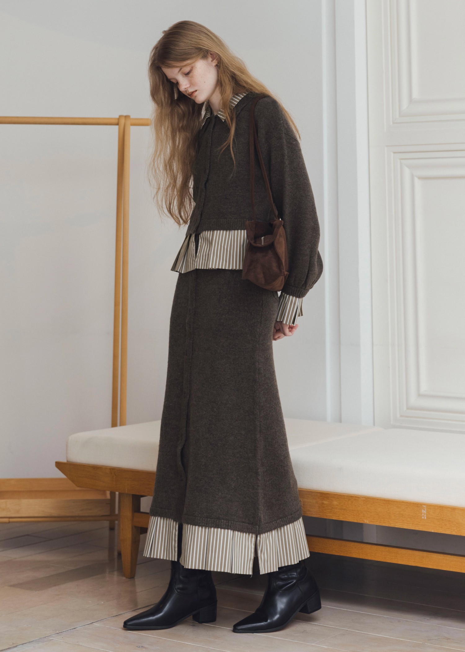 トップス shirt docking frill cuffs knit CD WILLFULLY official web store(ウィルフリーコウシキツウハン