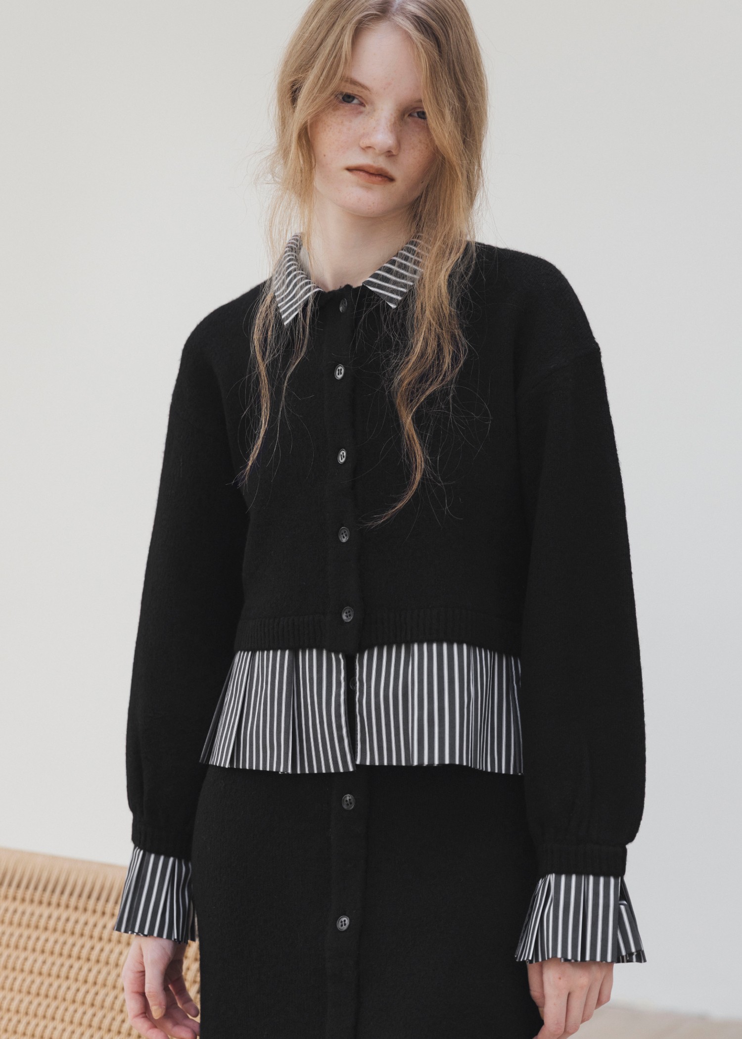 トップス shirt docking frill cuffs knit CD WILLFULLY official web store（ウィルフリーコウシキツウハン