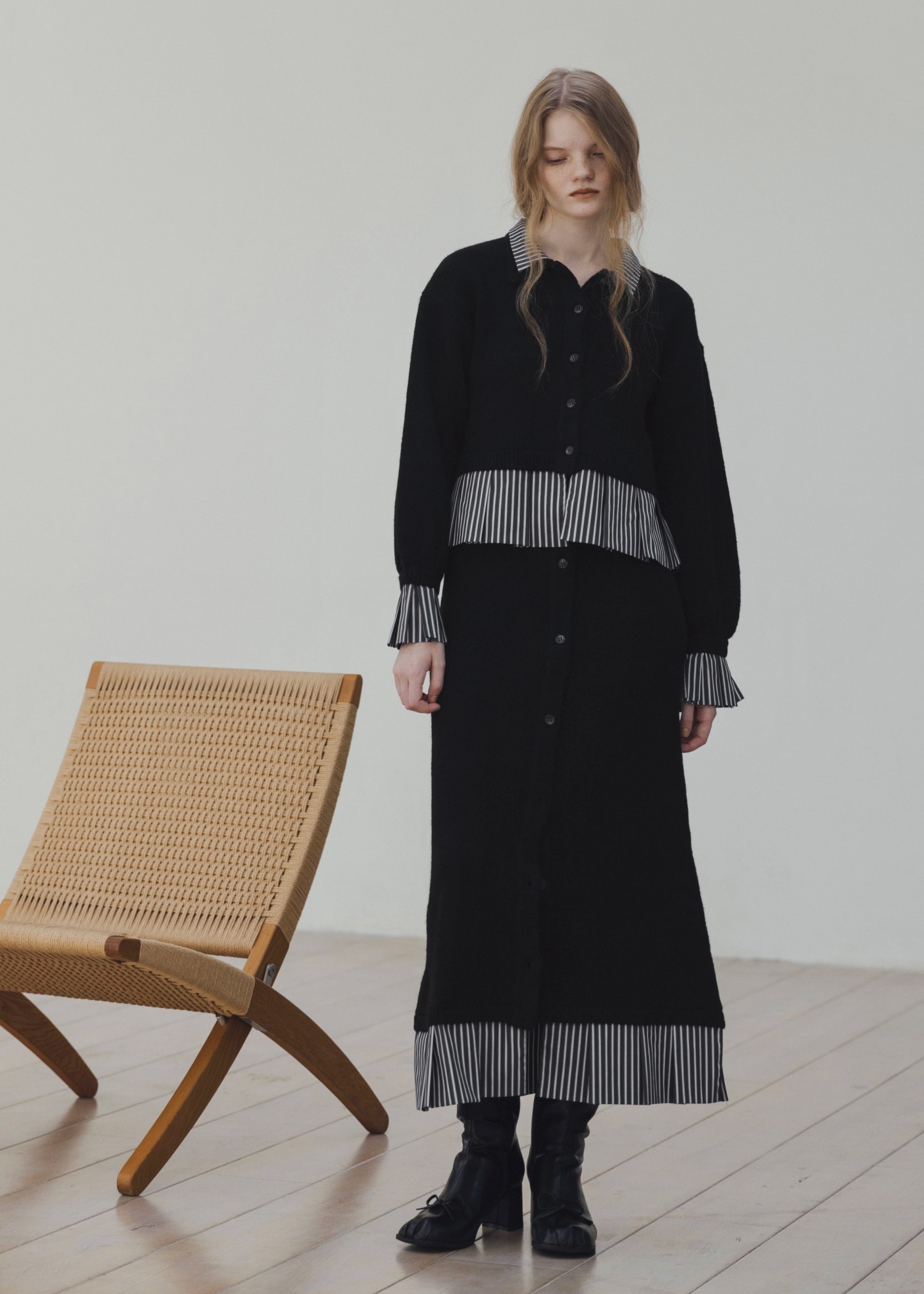 トップス shirt docking frill cuffs knit CD WILLFULLY official web store（ウィルフリーコウシキツウハン