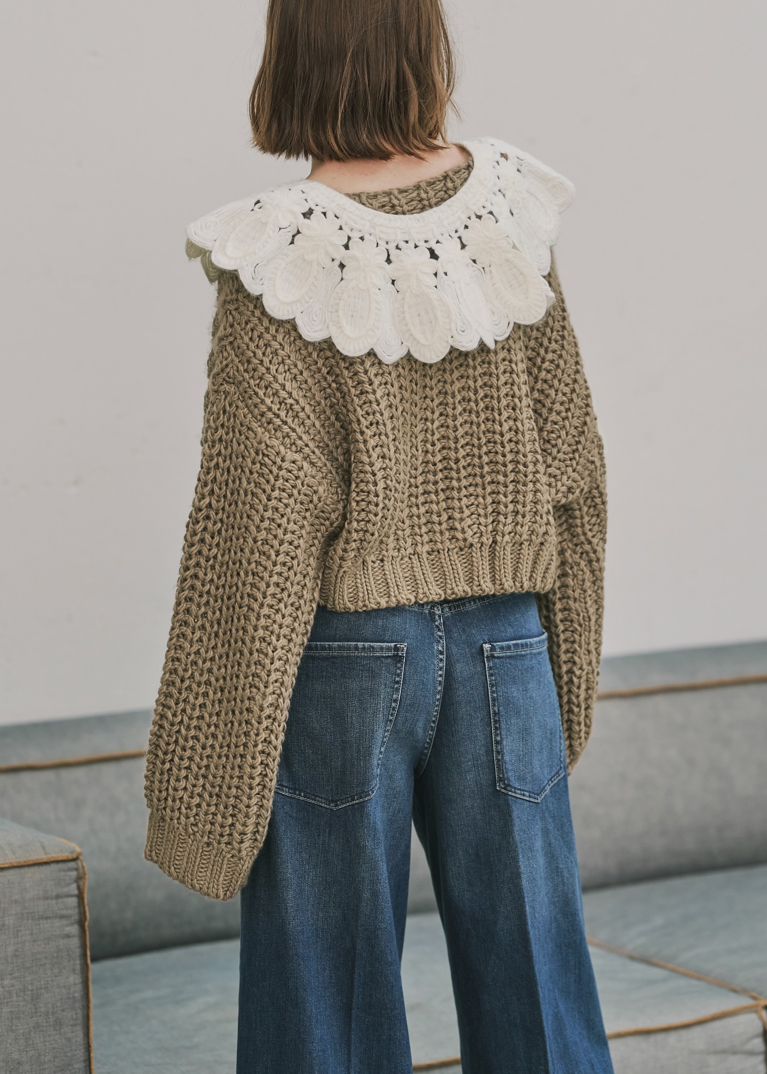 【新品タグ付】ウィルフリー motif collar カーディガン WILLFULLY official web store（ウィルフリーコウシキツウハン