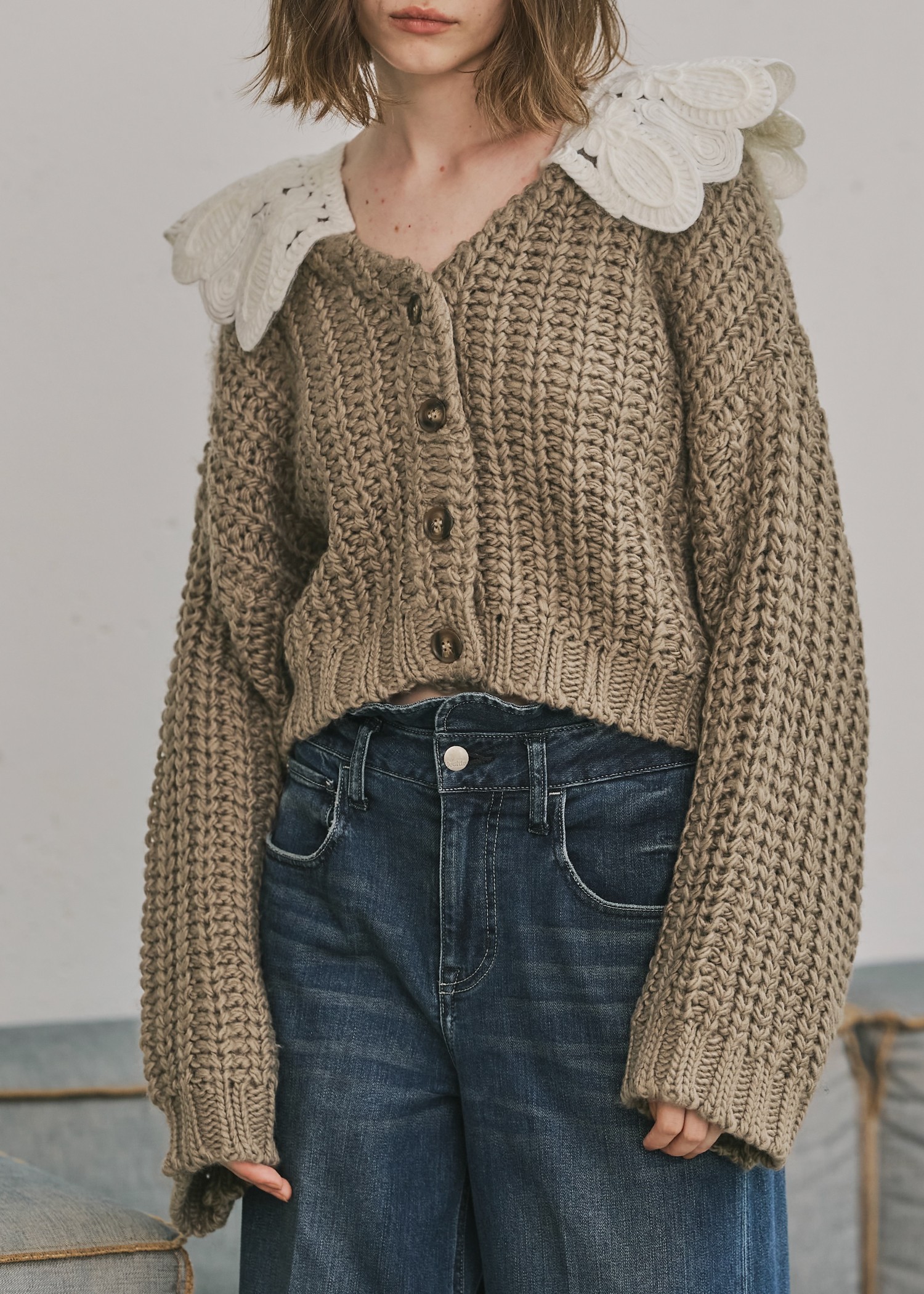今だけ価格Cocoon Sleeve Wholegarment knit Cocoon Sleeve Wholegarment knit – L'AUBE BLANC