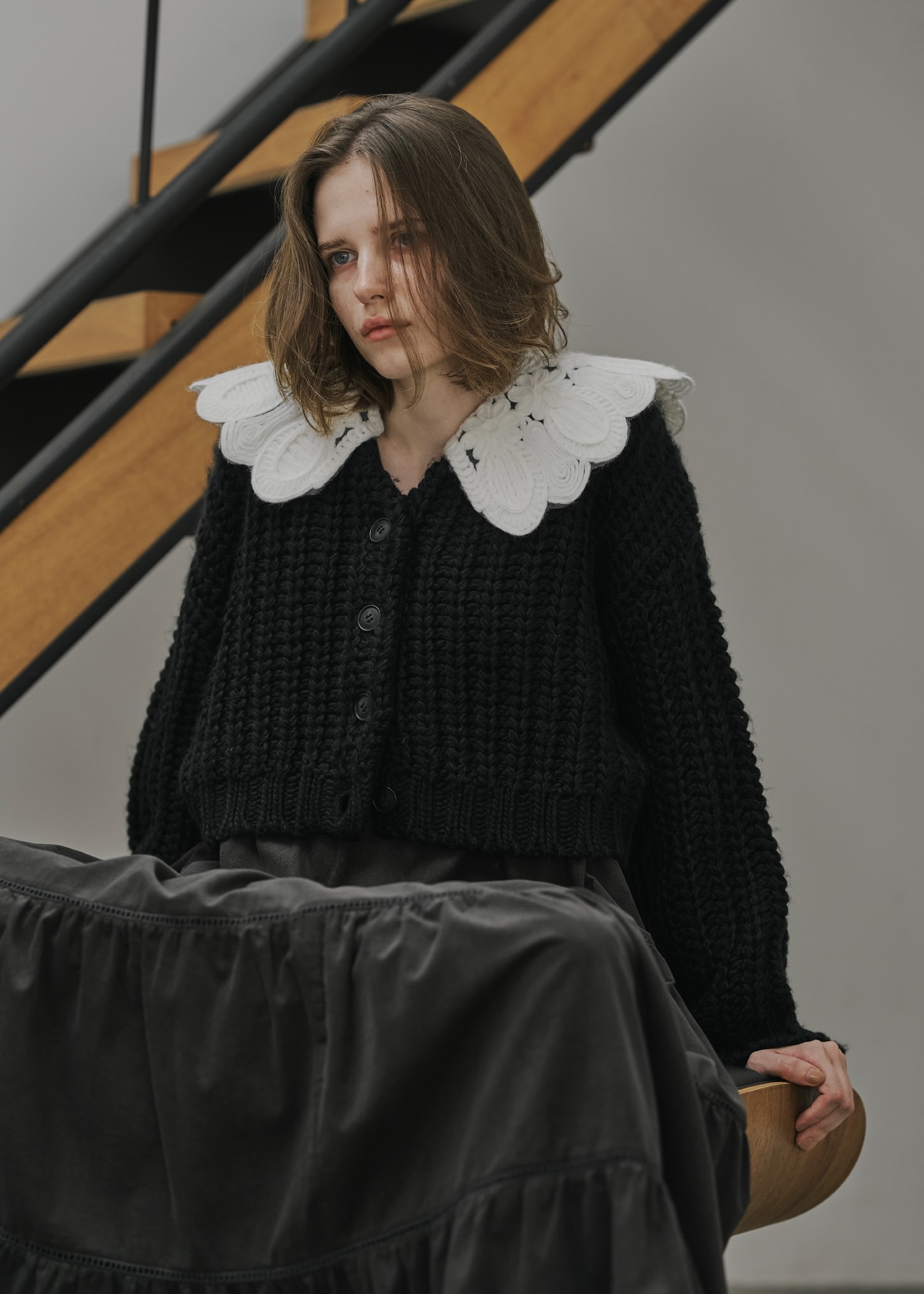 【新品タグ付】ウィルフリー motif collar カーディガン WILLFULLY official web store（ウィルフリーコウシキツウハン