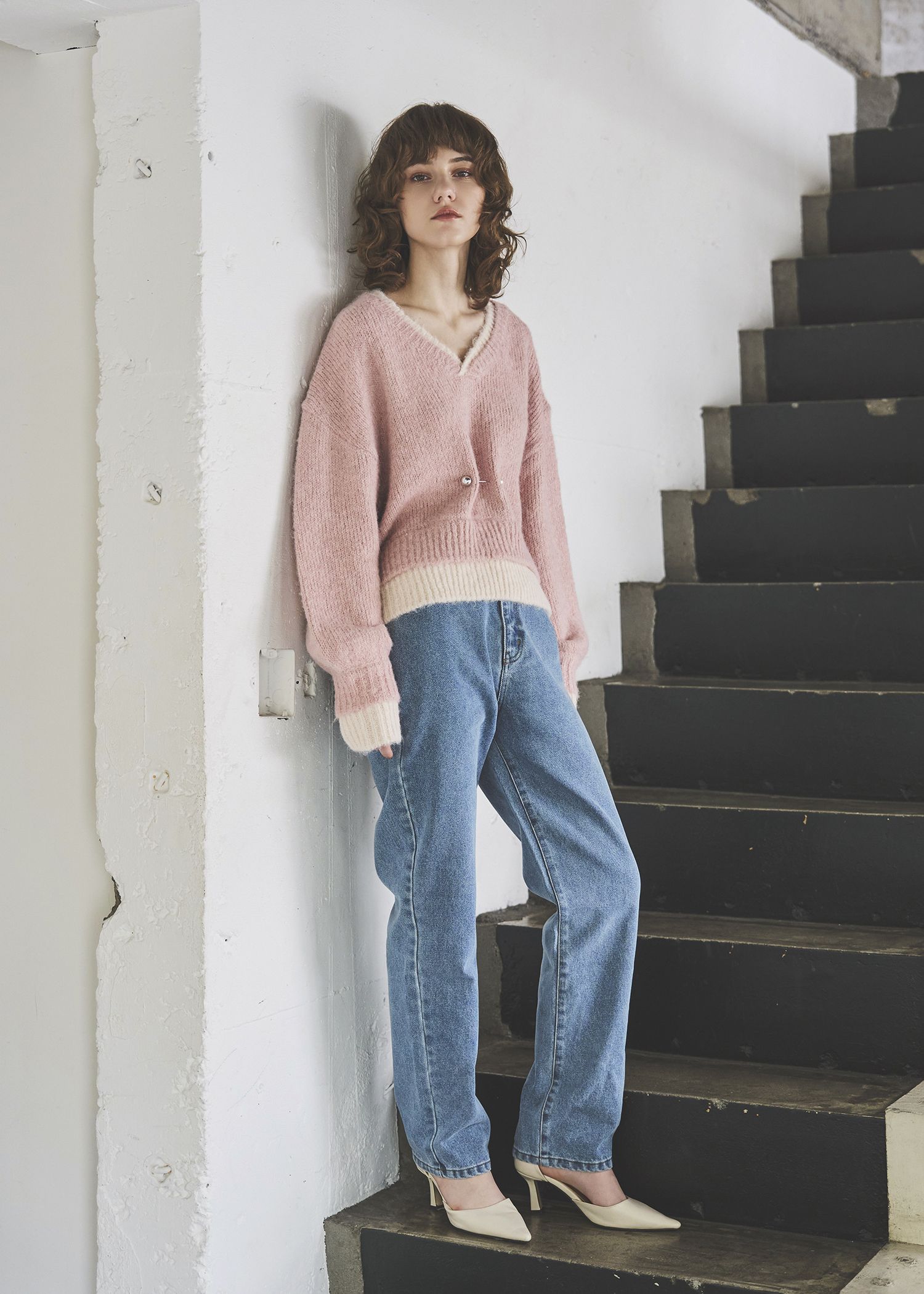 double rib layered like broach knit