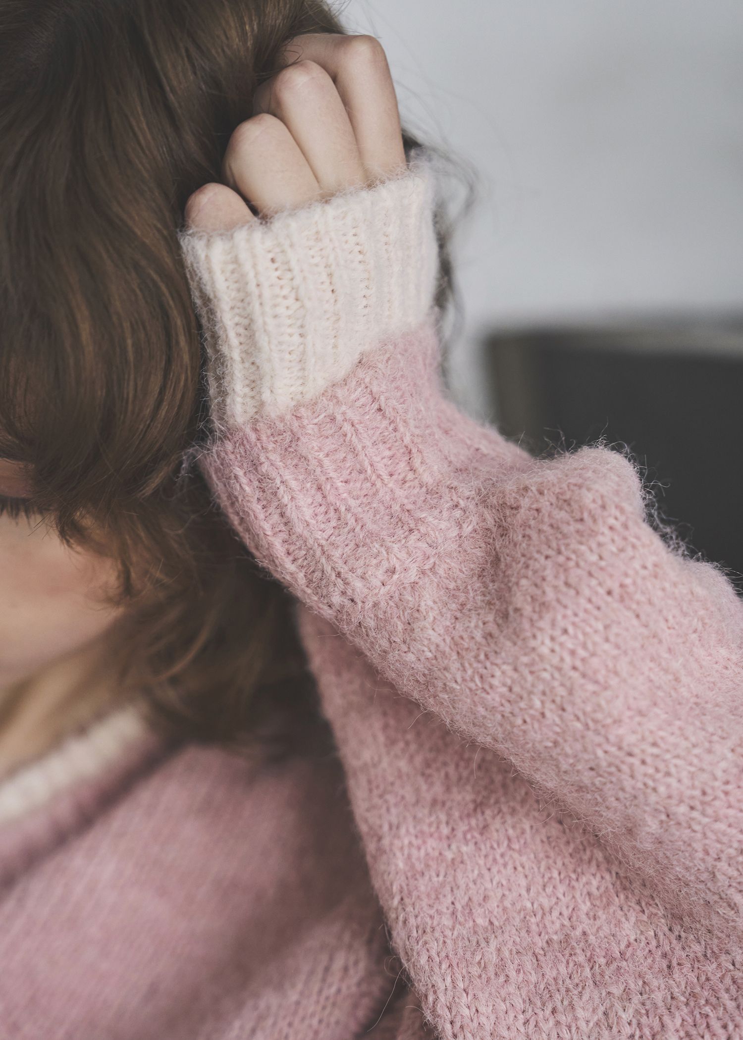 double rib layered like broach knit