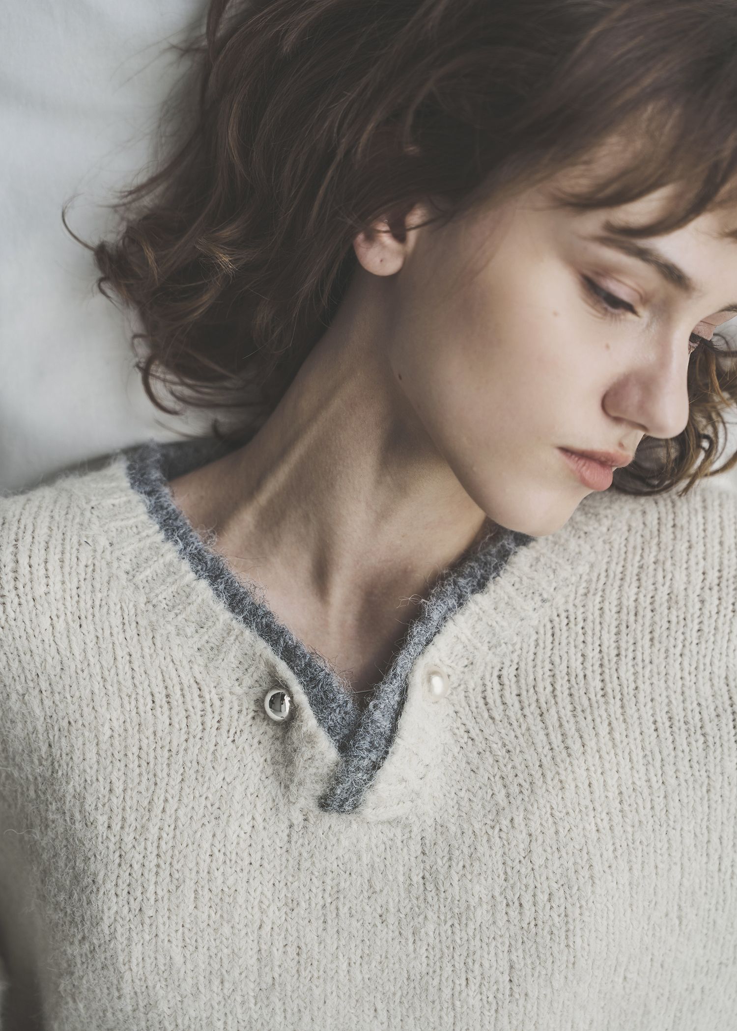 double rib layered like broach knit