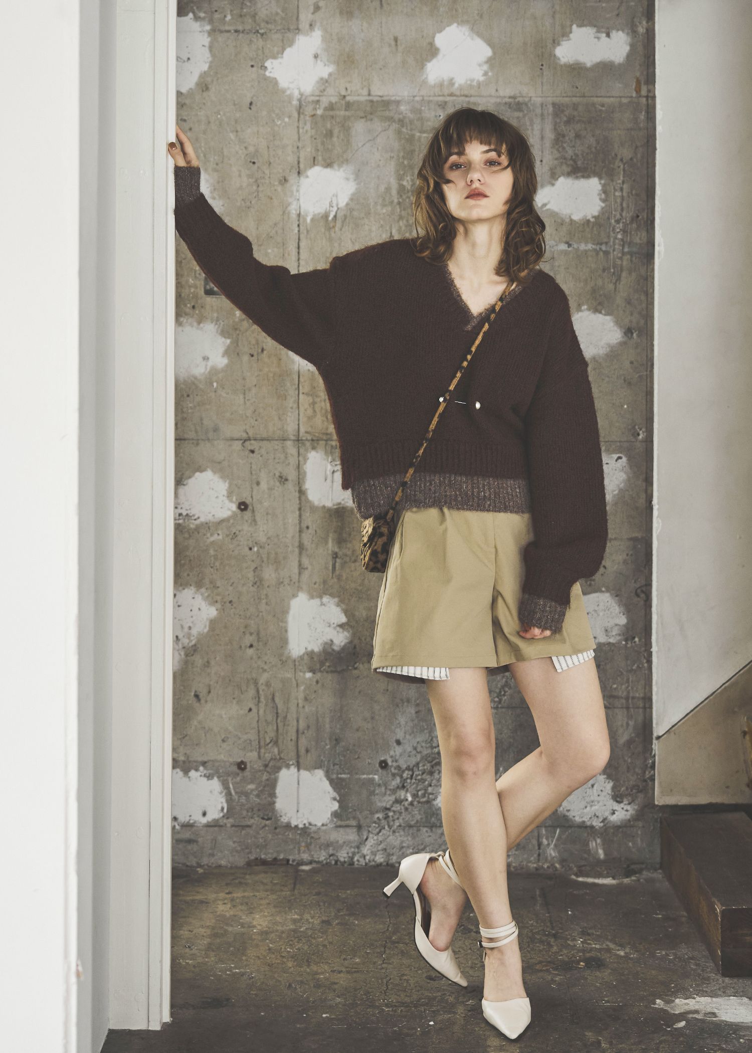 double rib layered like broach knit