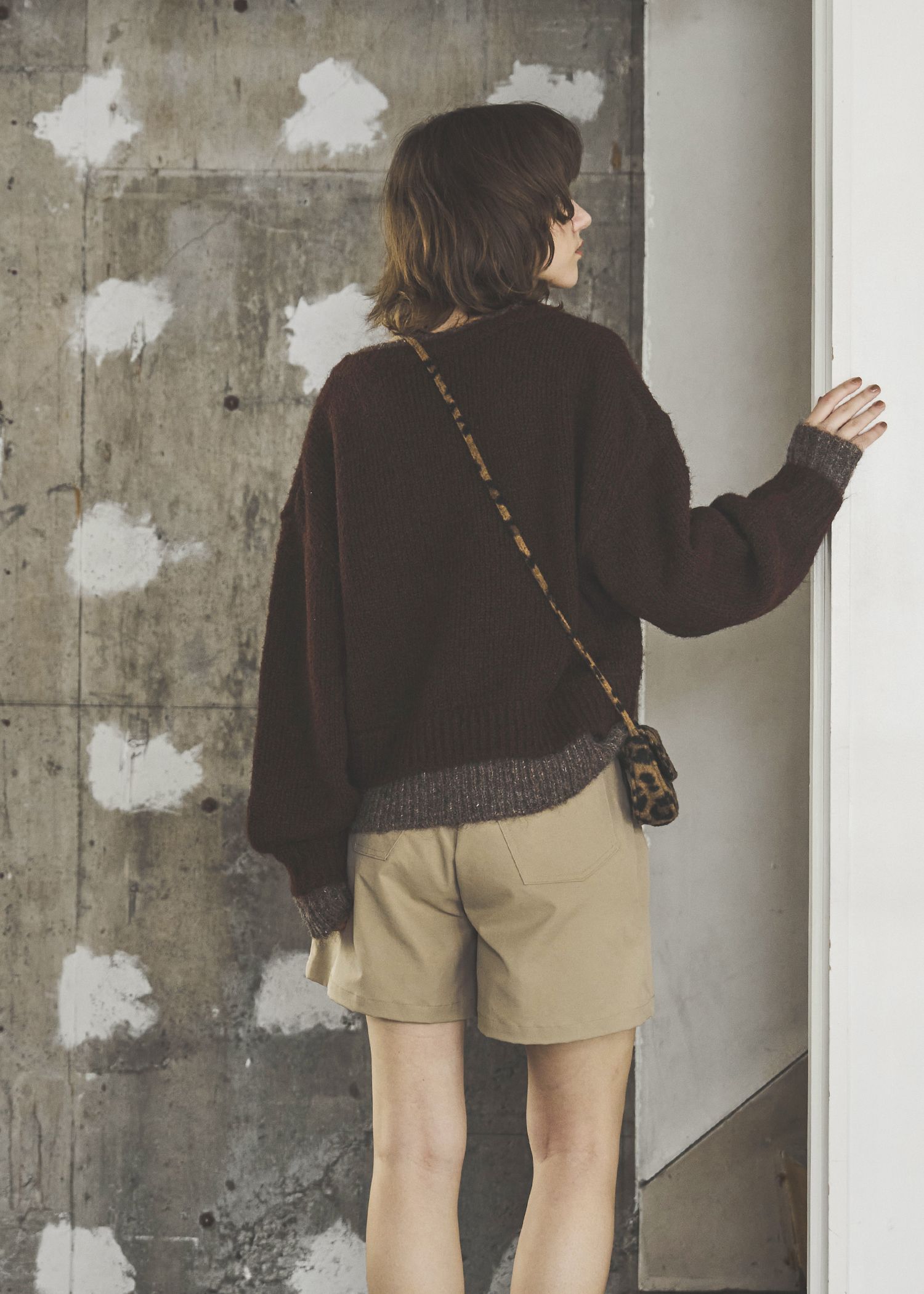 double rib layered like broach knit