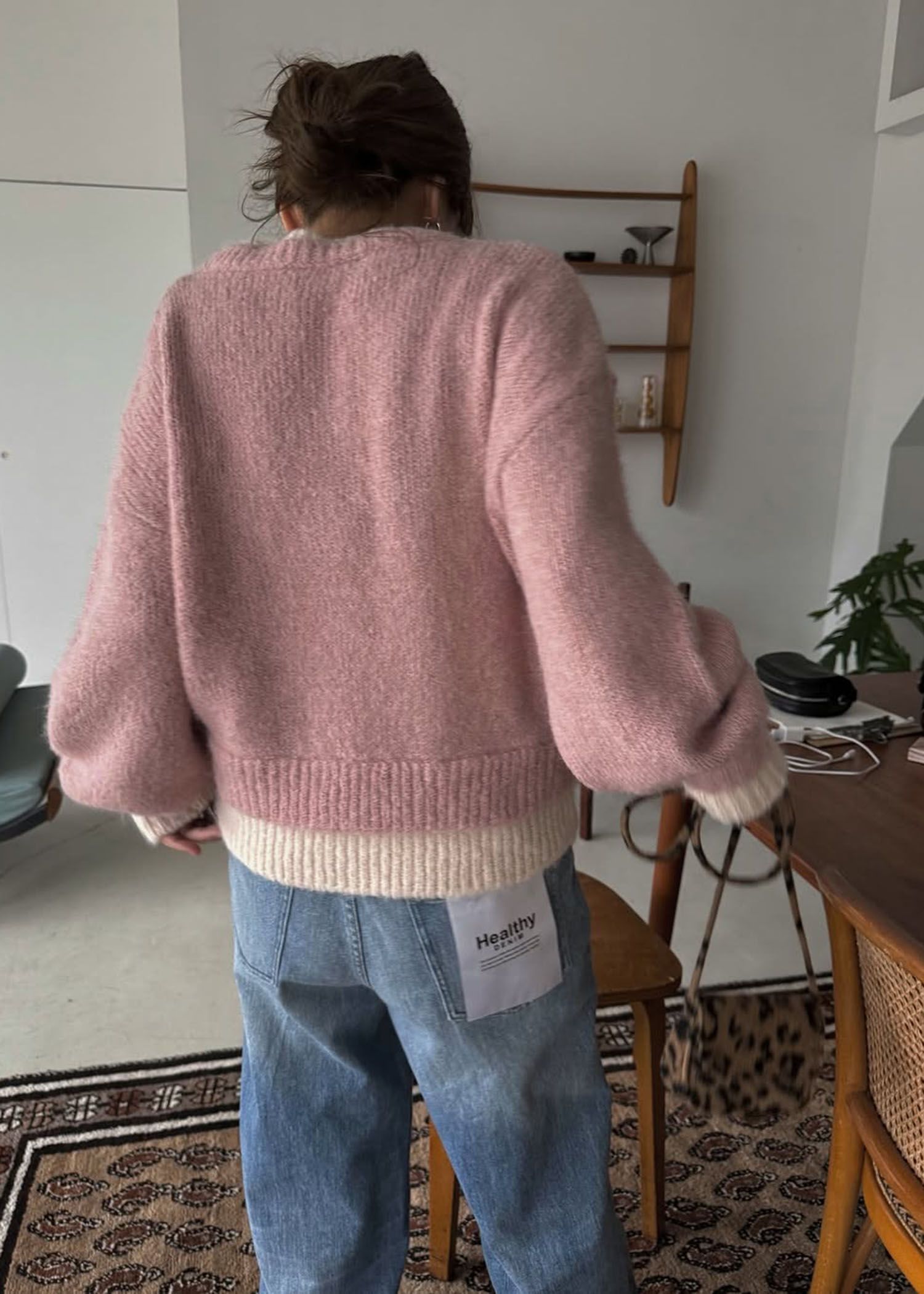 double rib layered like broach knit