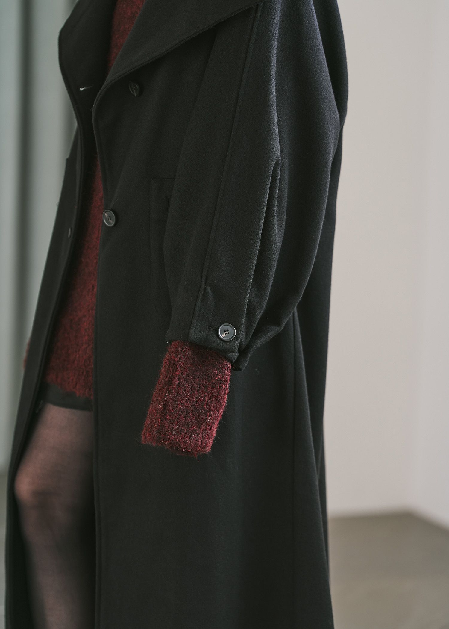 jacquard big silhouette knit