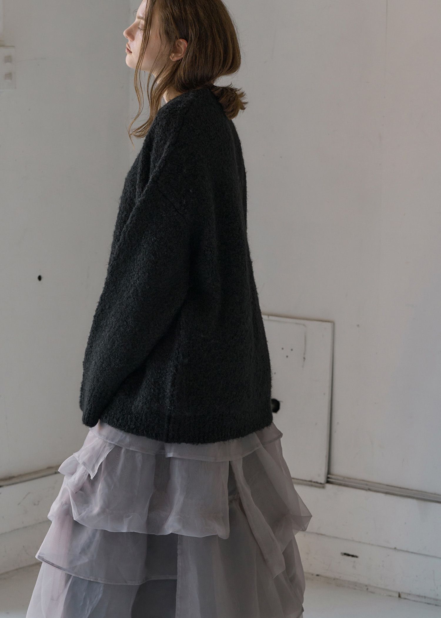 jacquard big silhouette knit