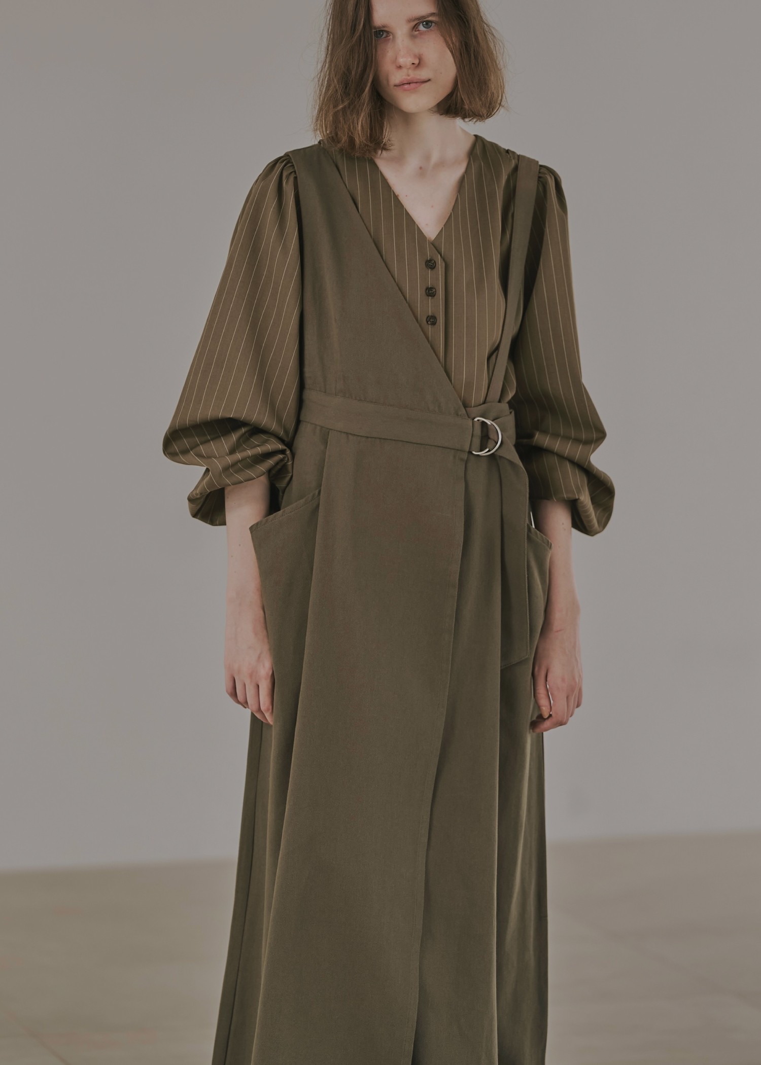 one shoulder twill OP