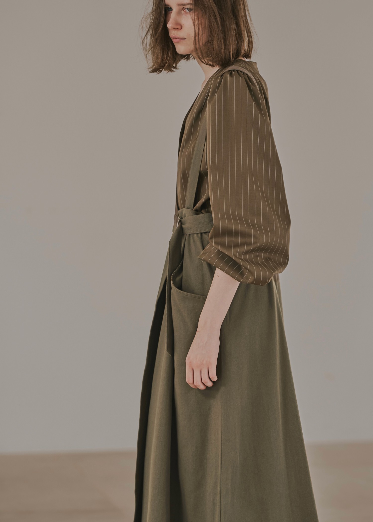 one shoulder twill OP