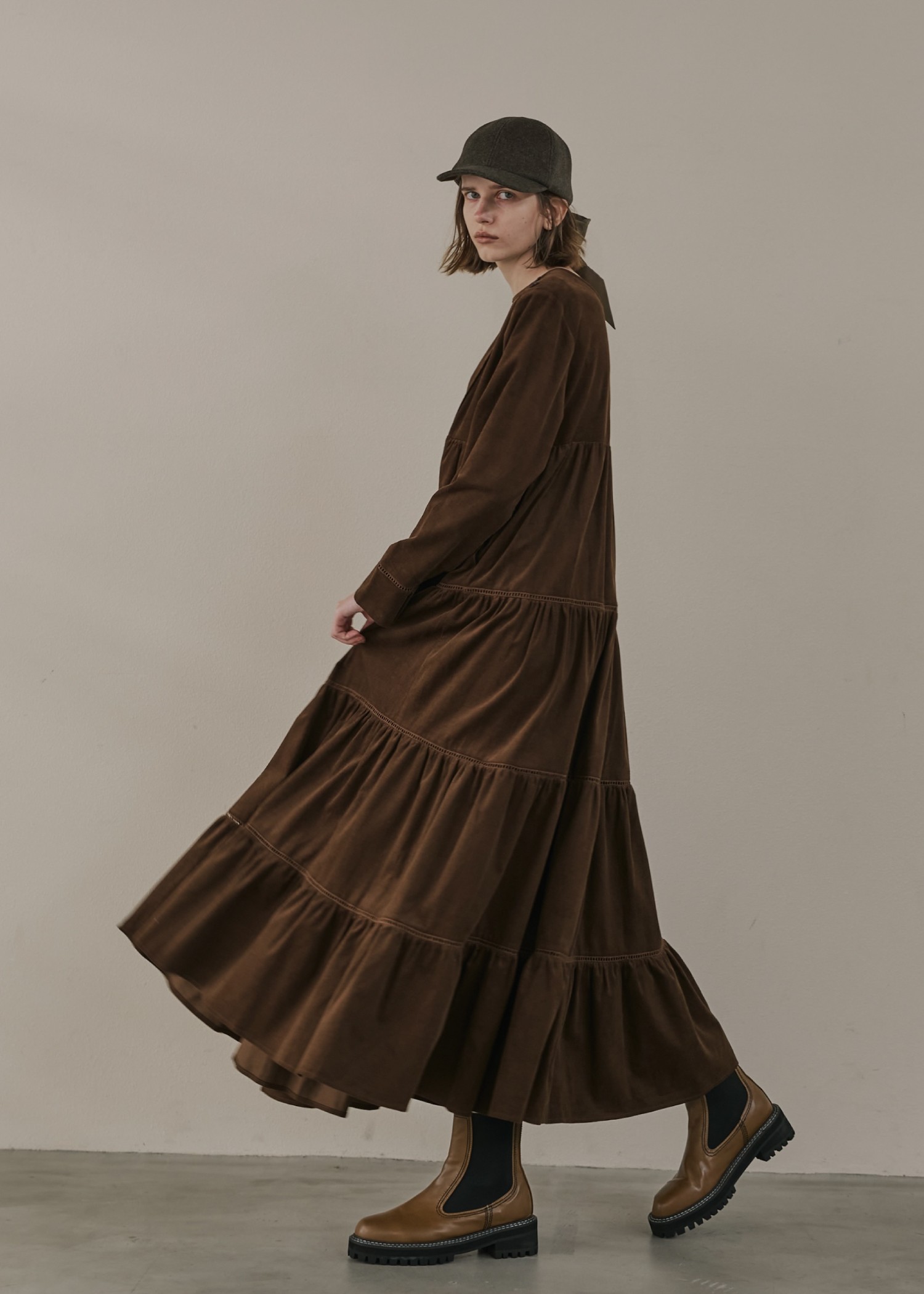 corduroy 2way tiered OP