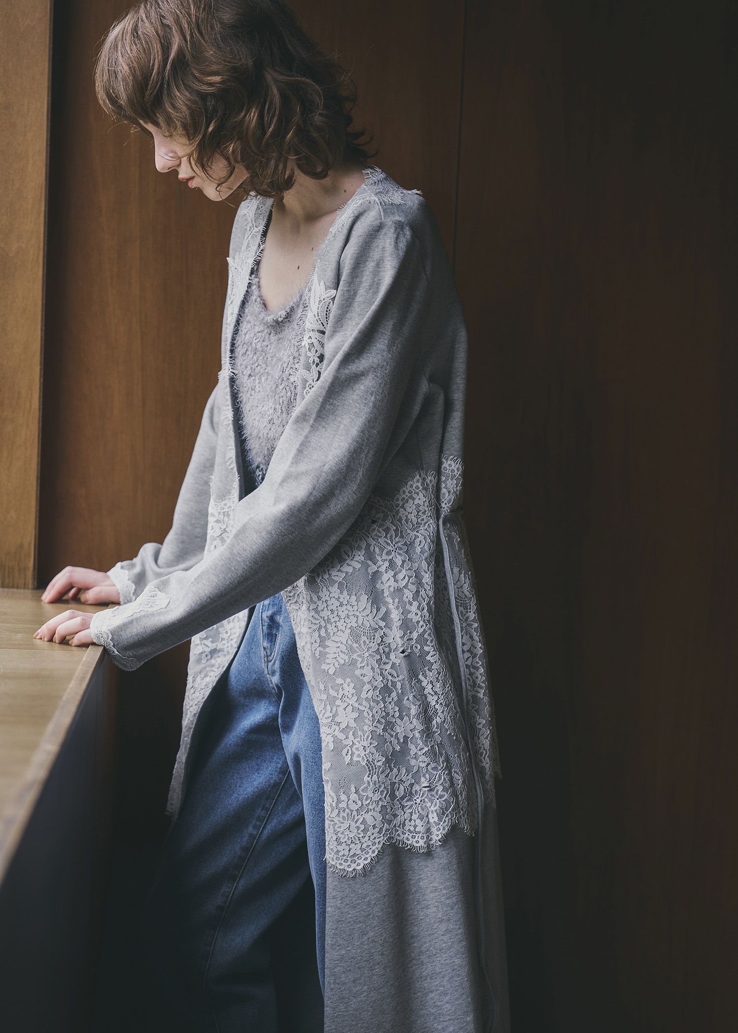 cachecoeur multi lace sweat OP