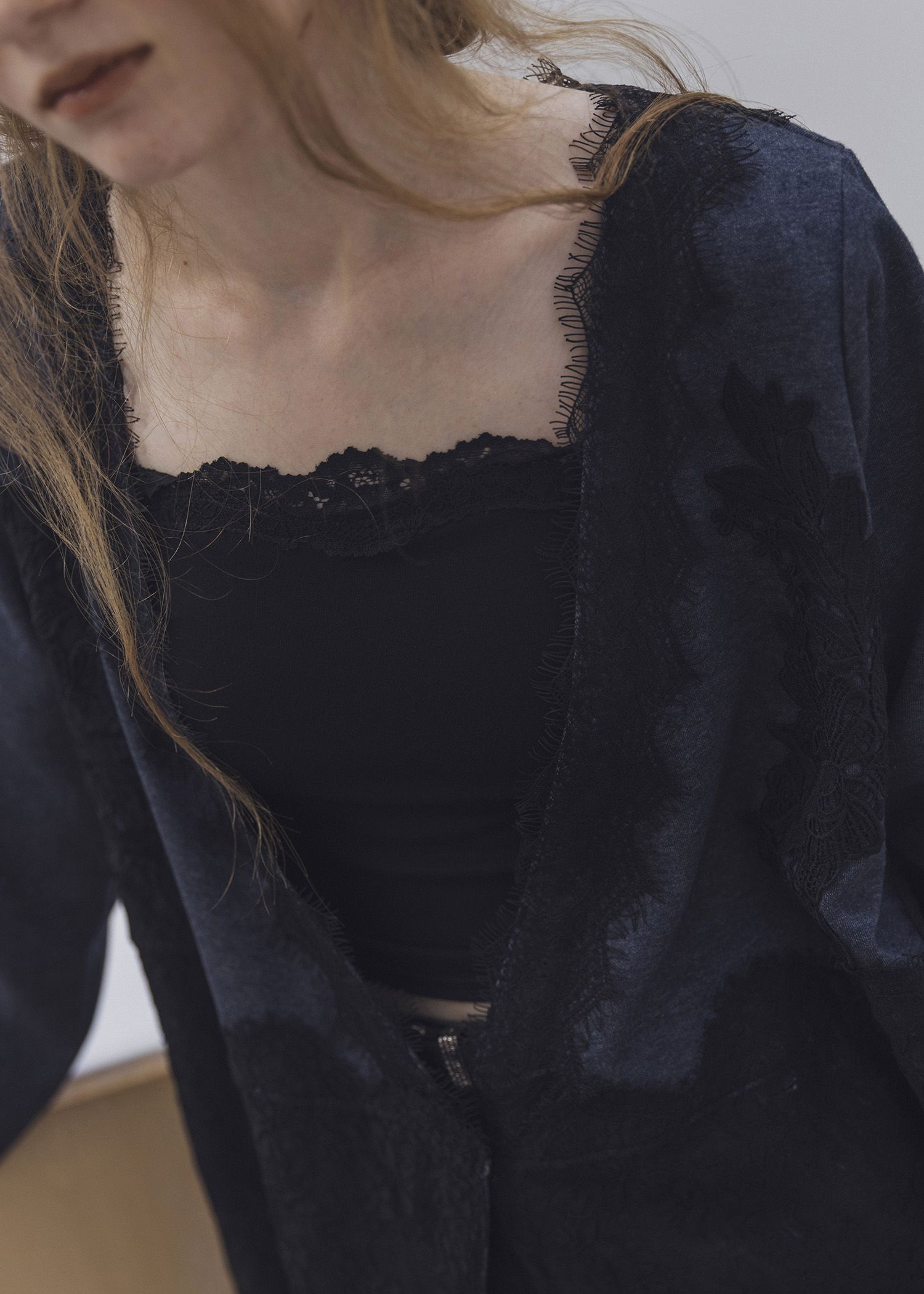 cachecoeur multi lace sweat OP