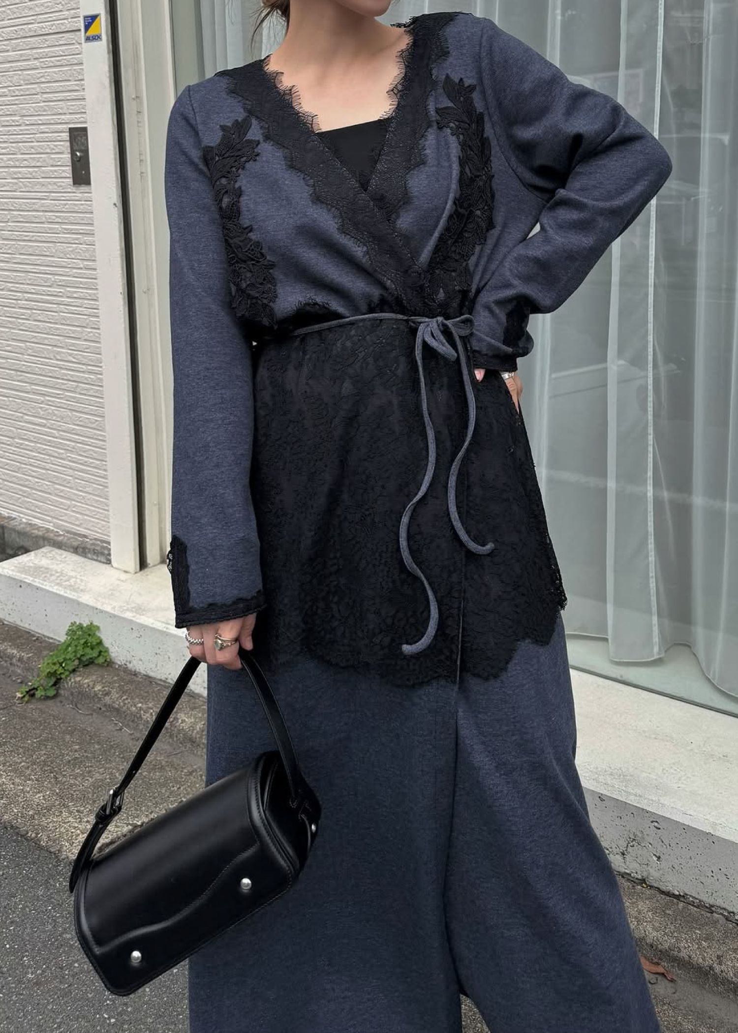 cachecoeur multi lace sweat OP