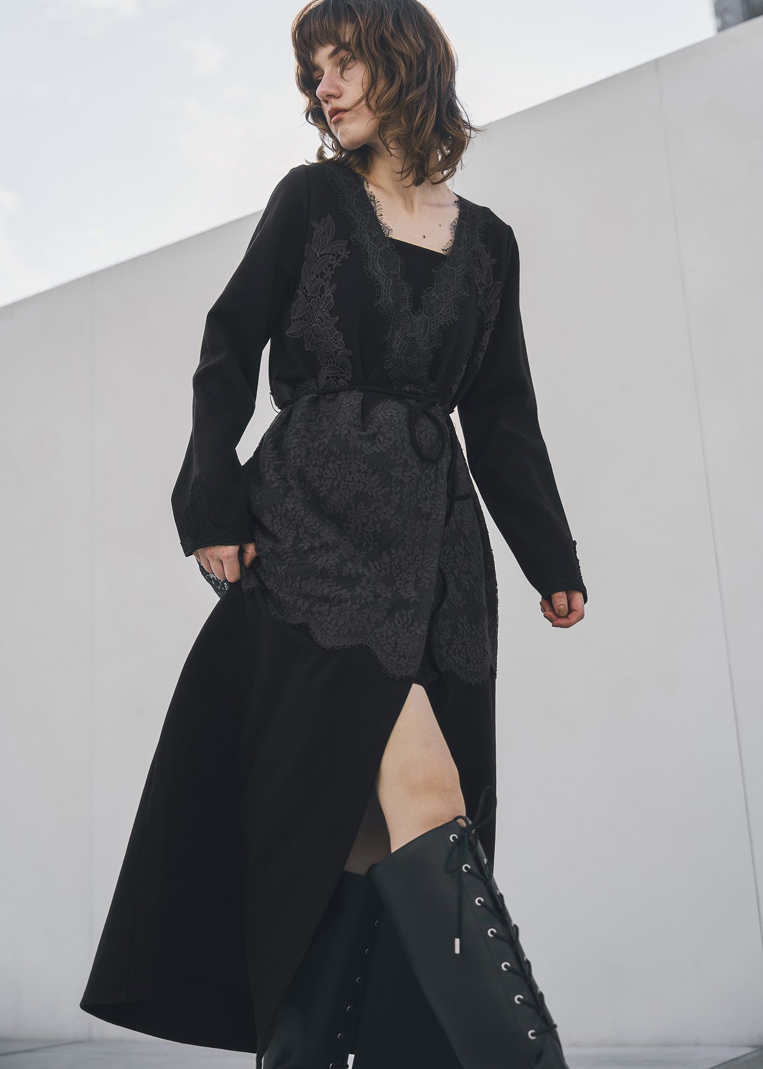 cachecoeur multi lace sweat OP