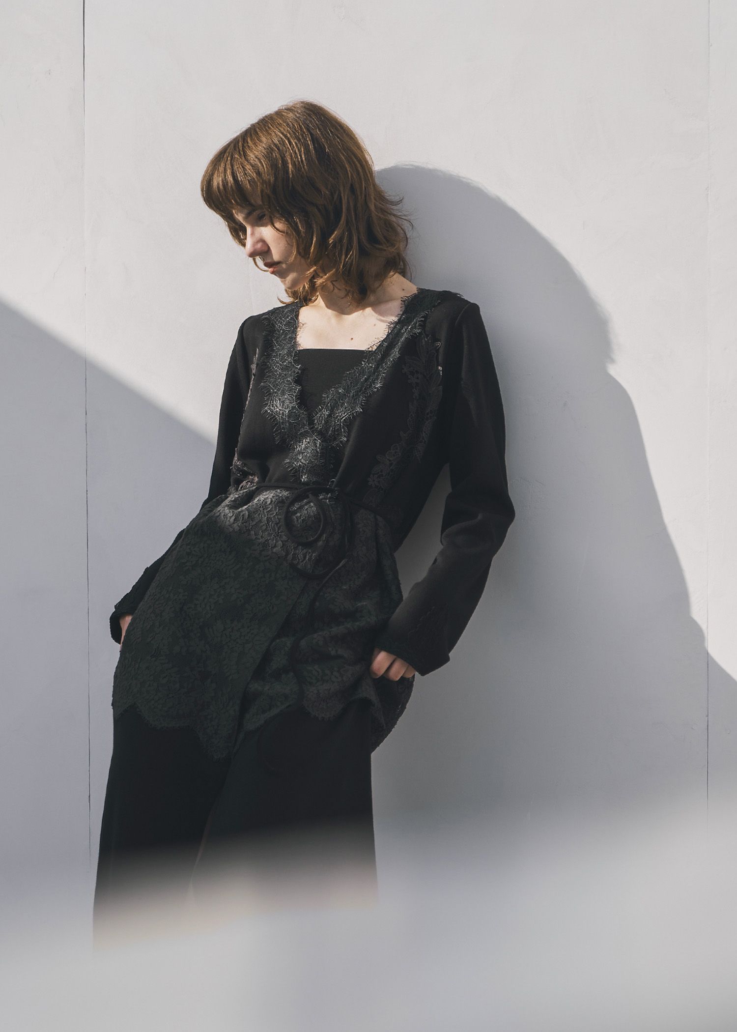 cachecoeur multi lace sweat OP