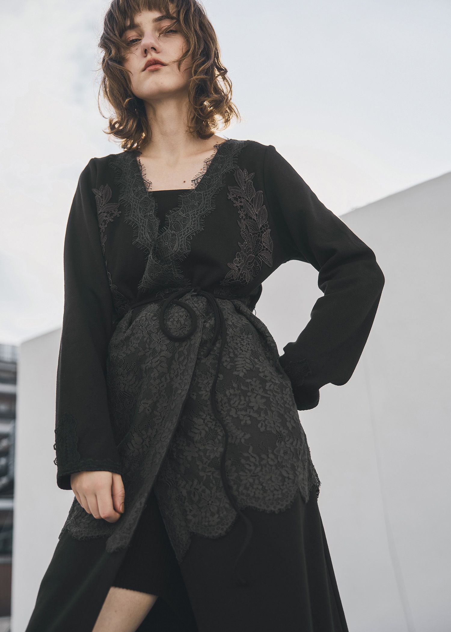 cachecoeur multi lace sweat OP