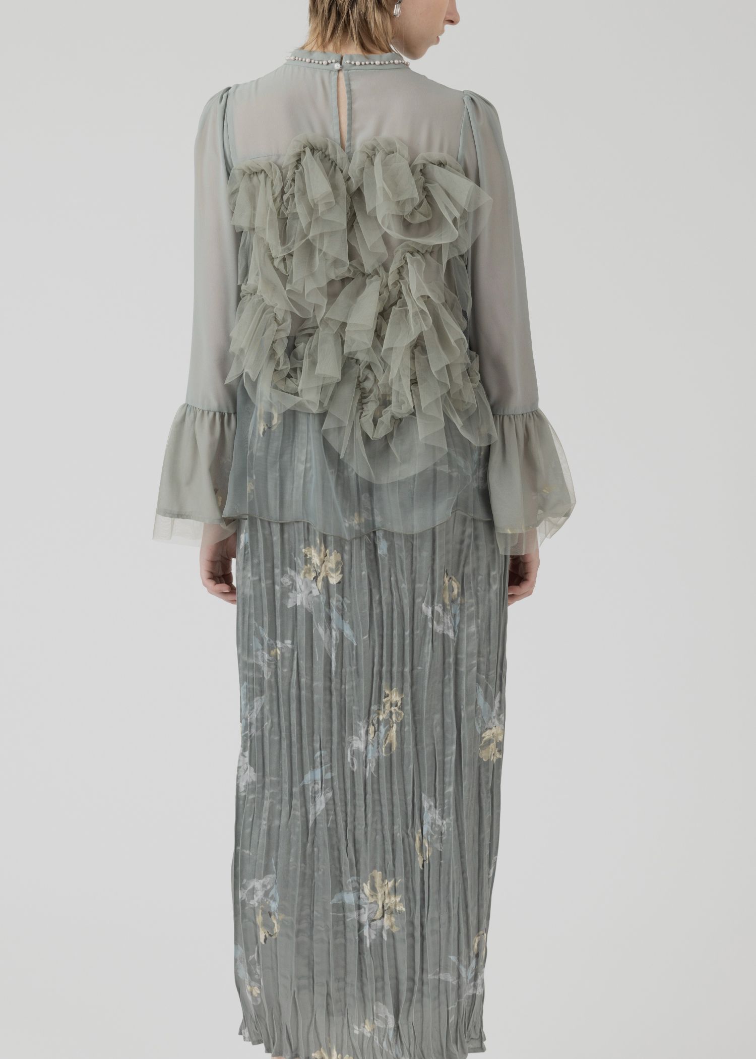 random tulle layered iris pleats OP