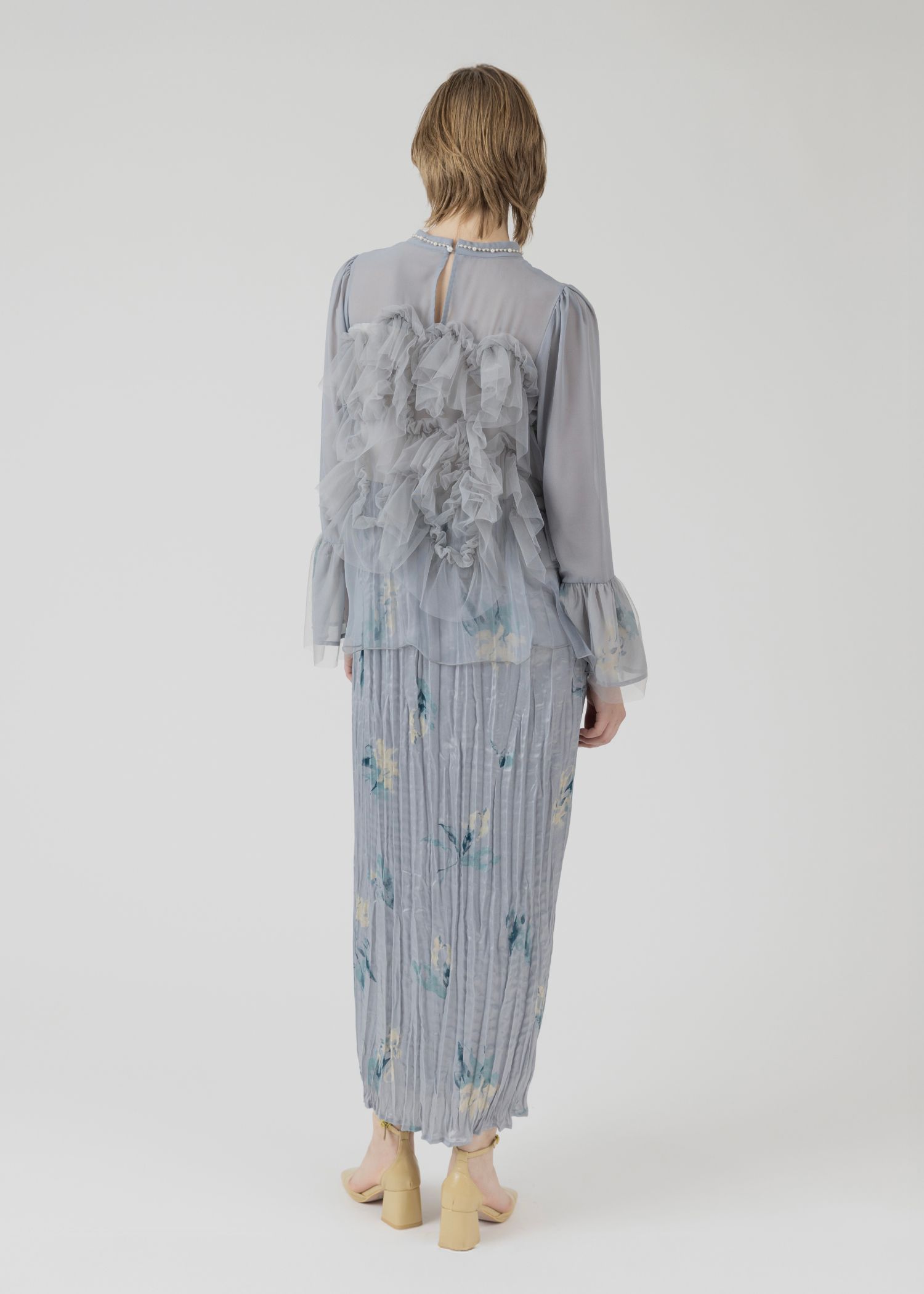 random tulle layered iris pleats OP